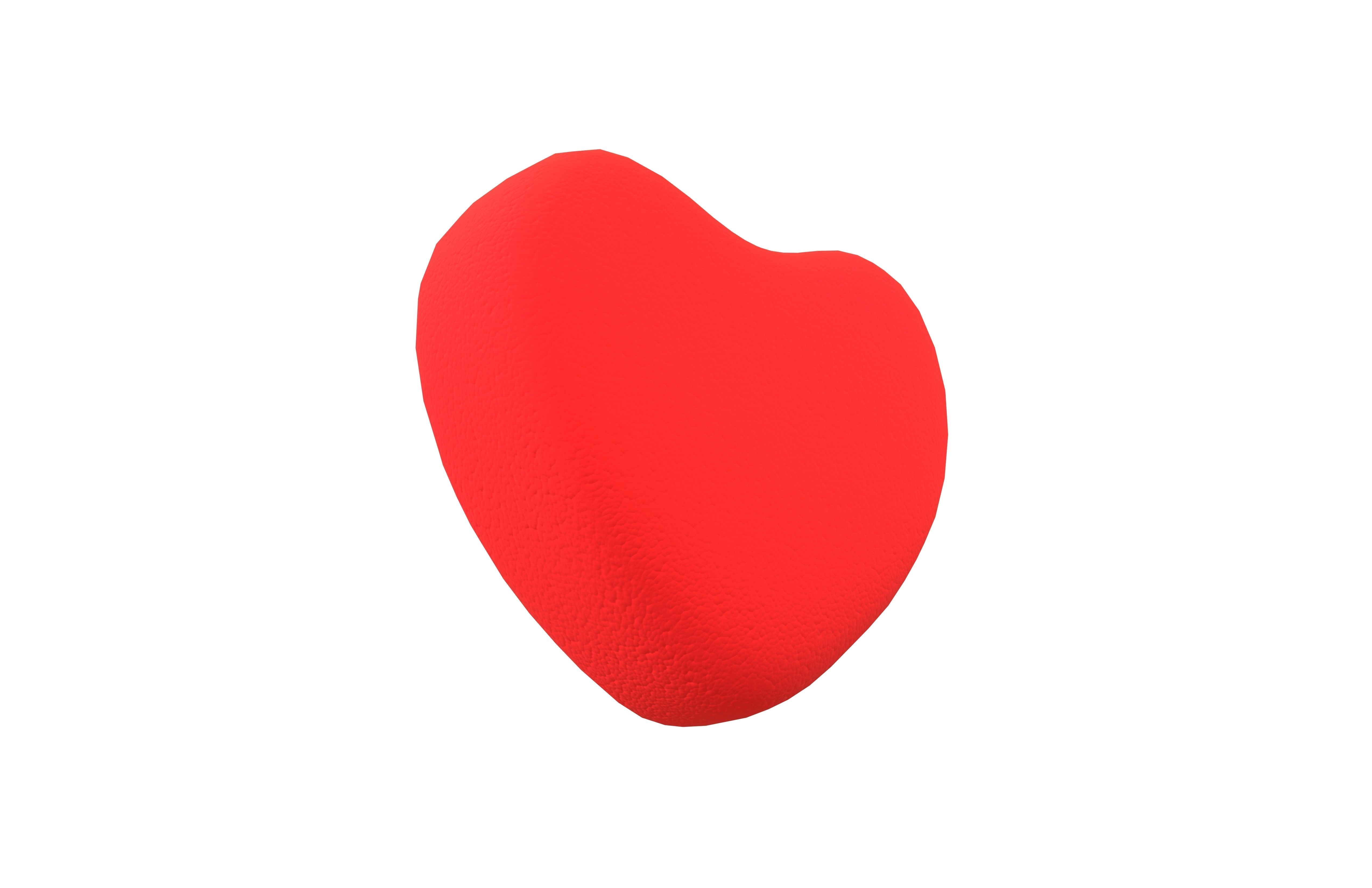 Heart Sponge v1 001 Low-poly 3D model_3
