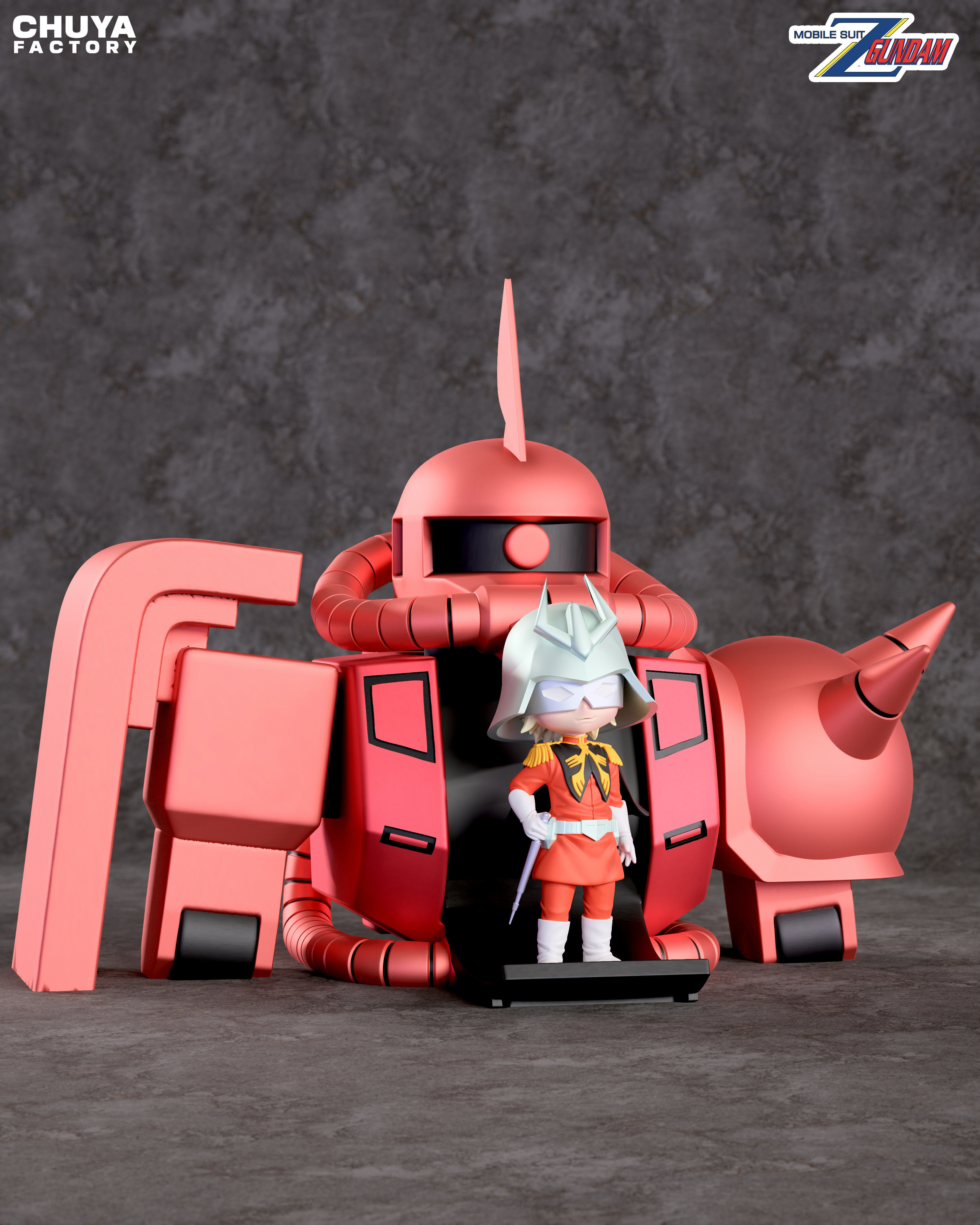 Char Aznable 3D print model_8