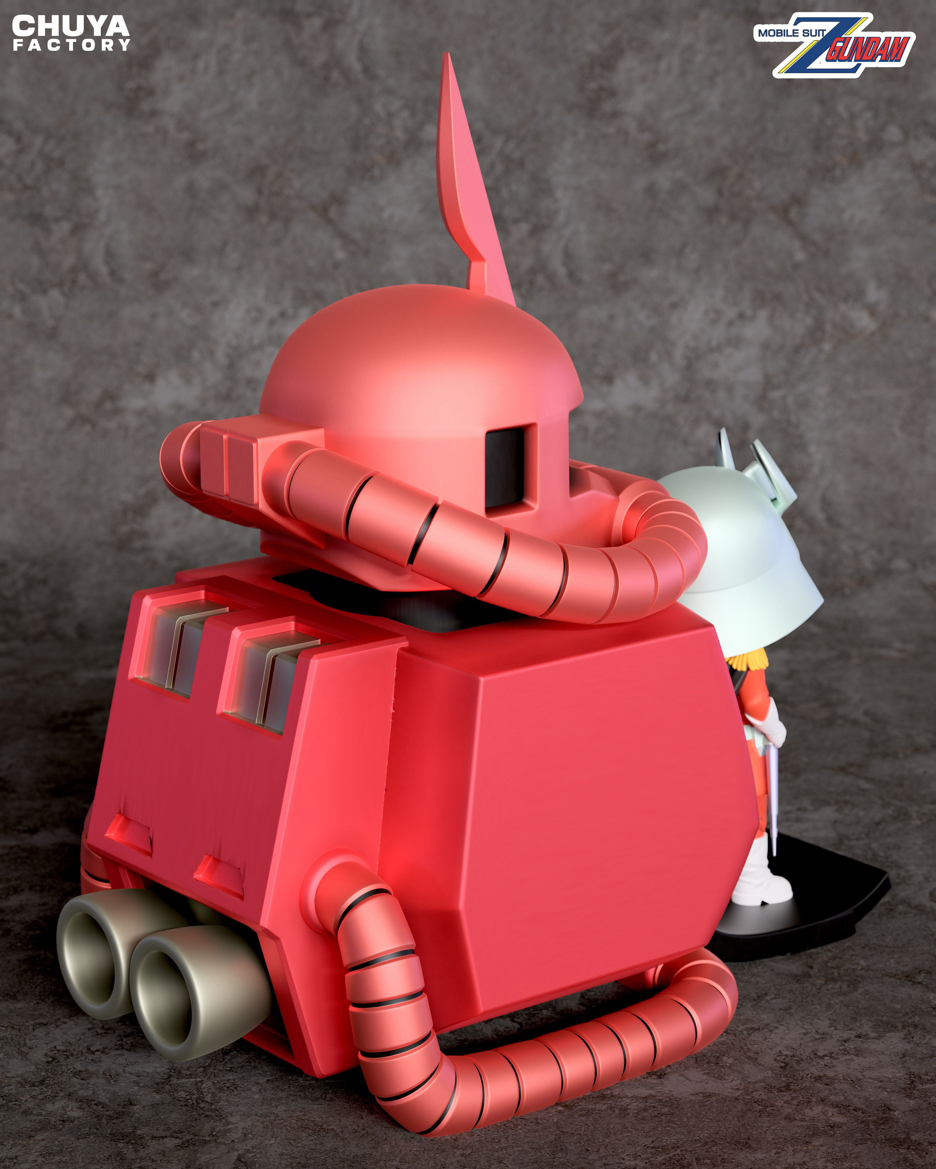 Char Aznable 3D print model_6