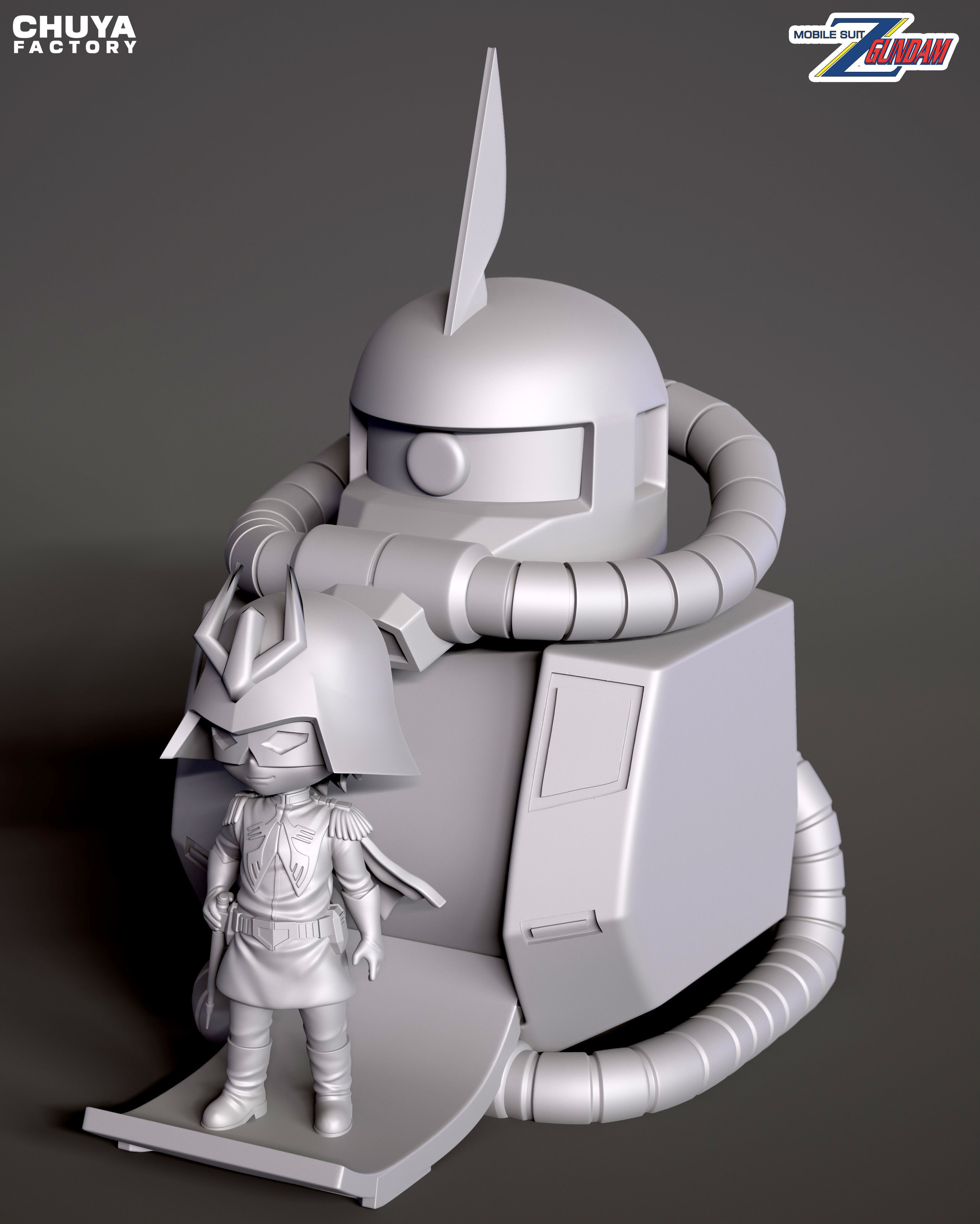 Char Aznable 3D print model_9