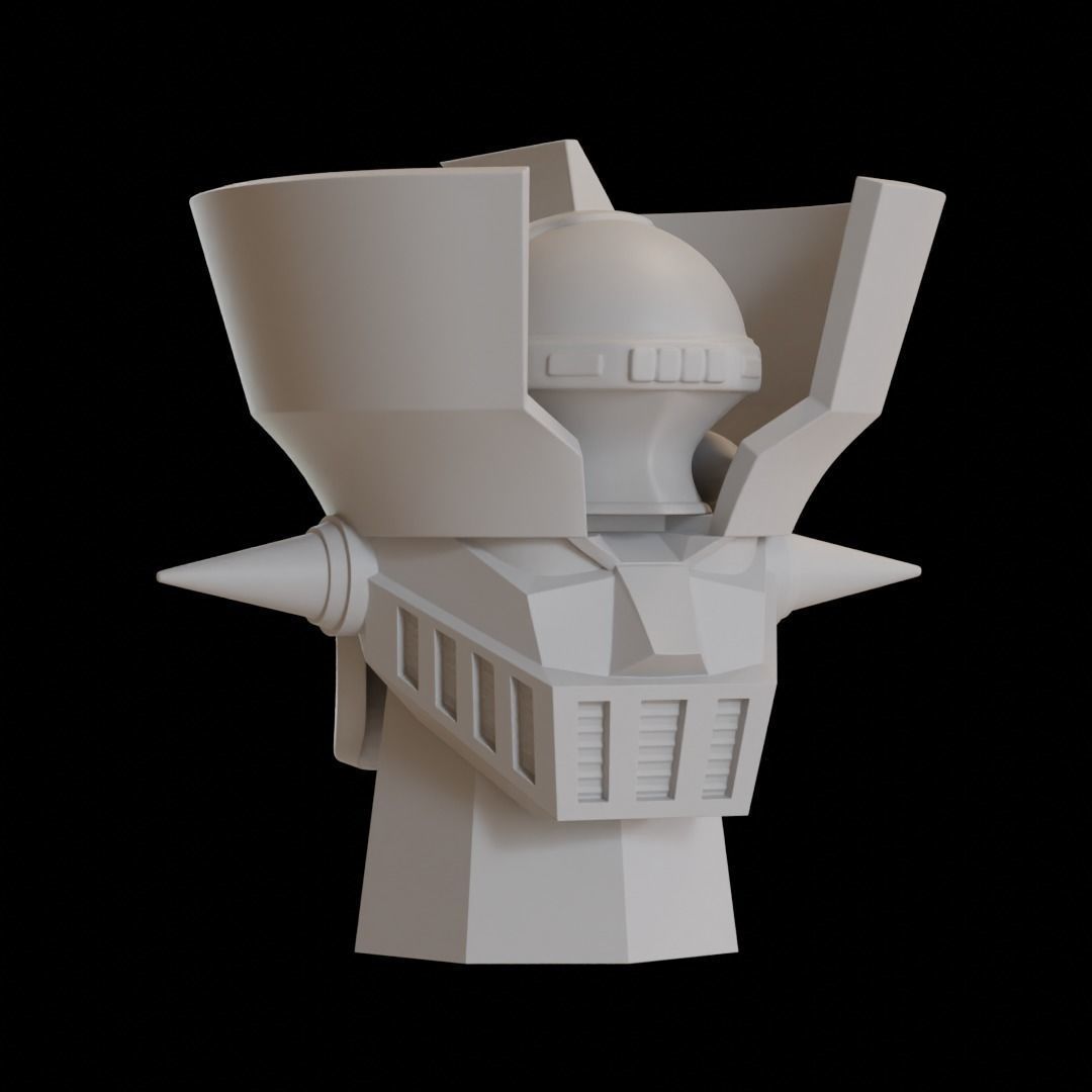 Mazinger Z Head  3D print model_3