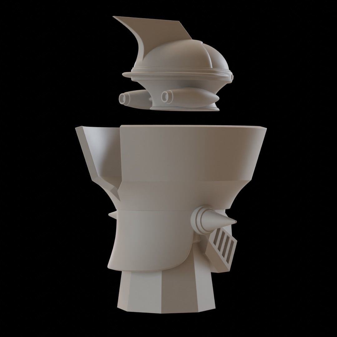 Mazinger Z Head  3D print model_10