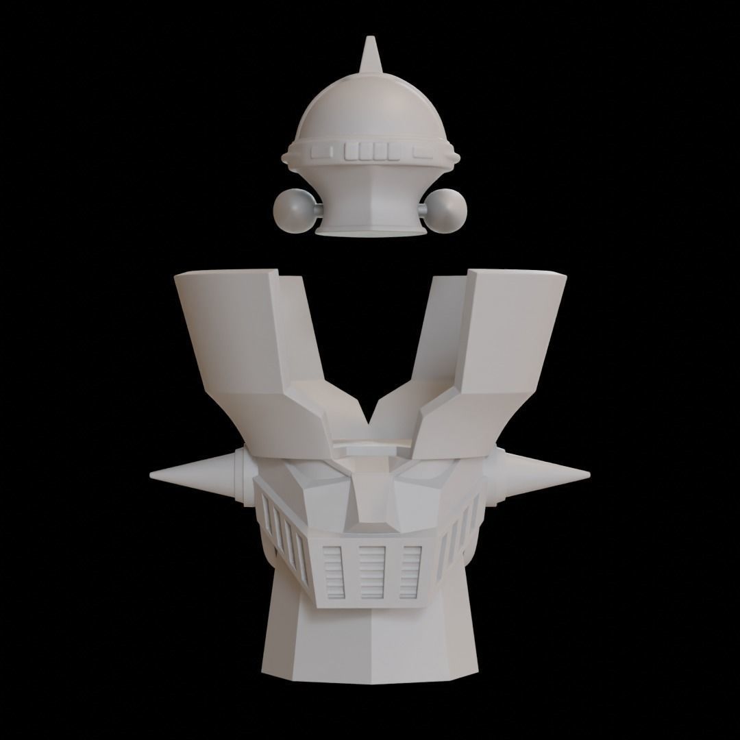 Mazinger Z Head  3D print model_8