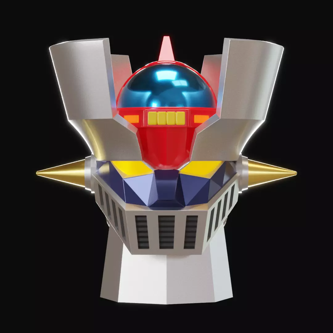 Mazinger Z Head  3D print model_0