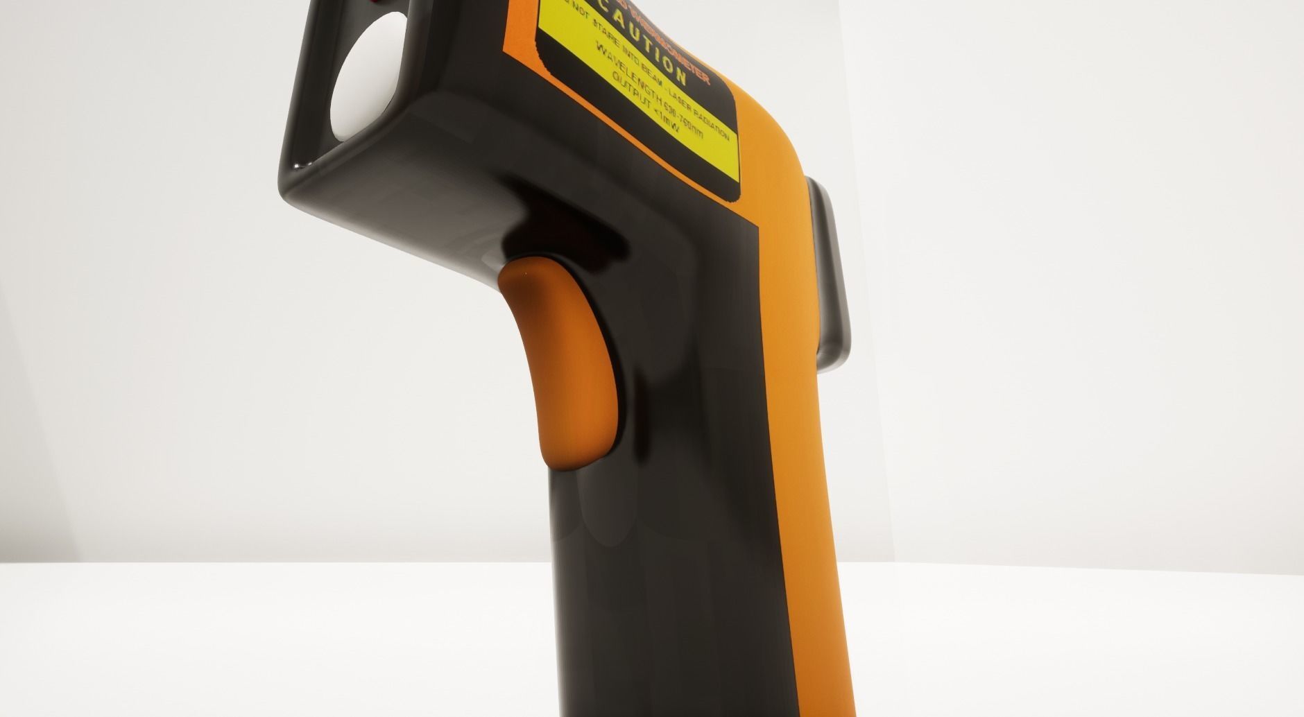 Digital infrared Thermometer  3D model_2