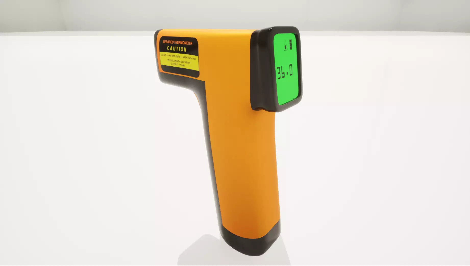 Digital infrared Thermometer  3D model_0