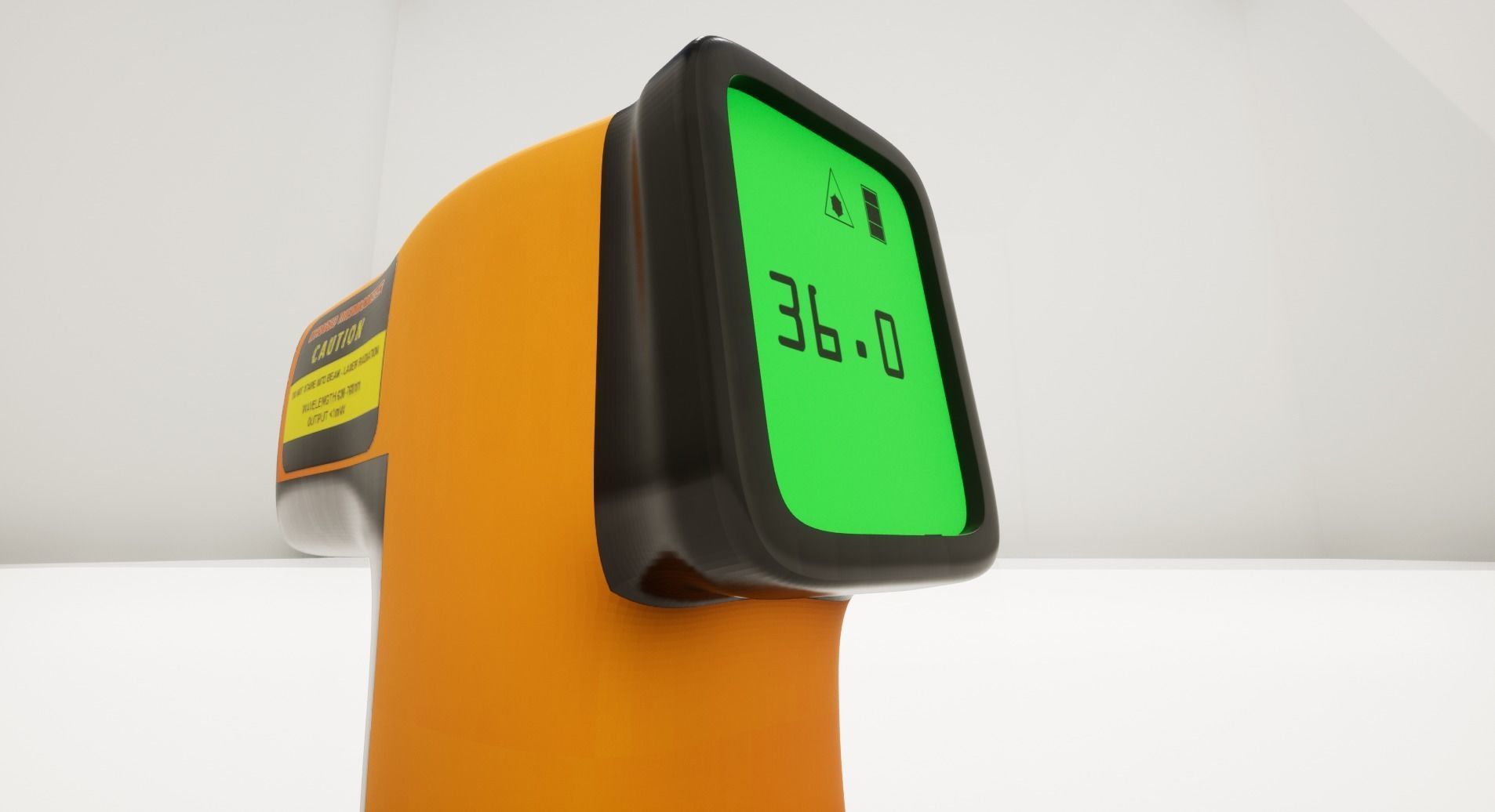 Digital infrared Thermometer  3D model_1