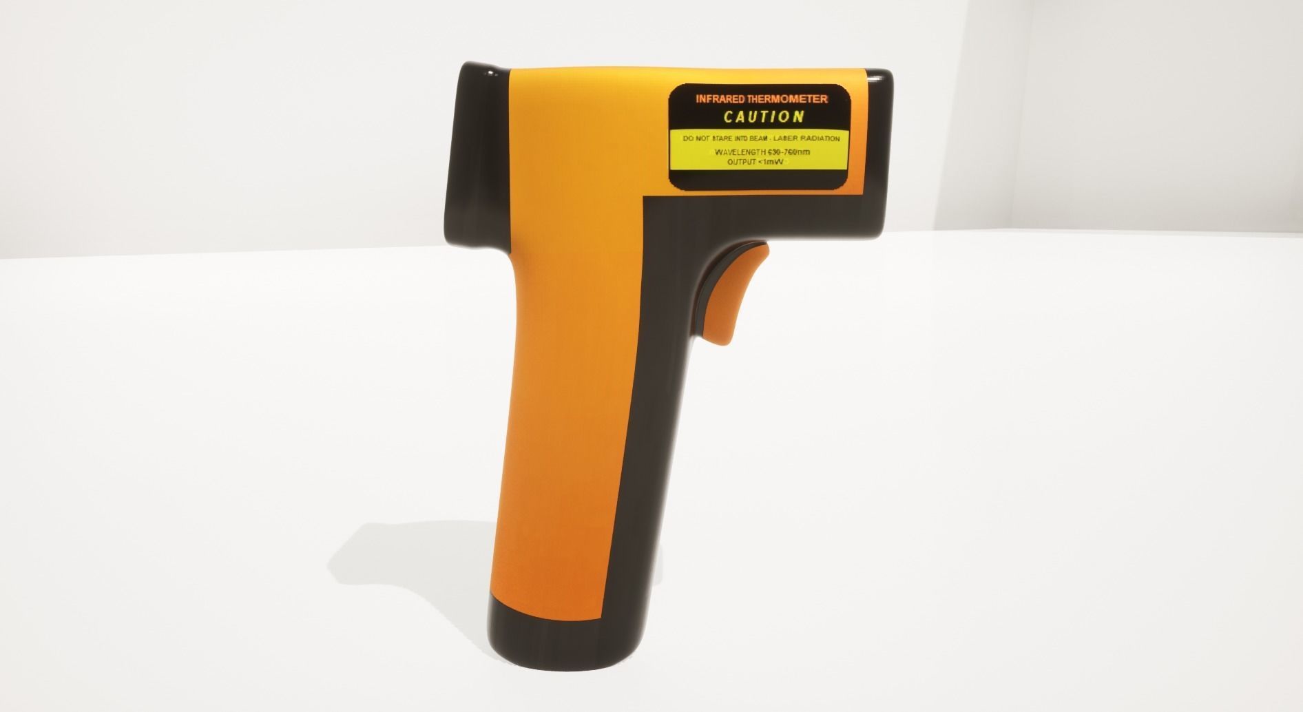 Digital infrared Thermometer  3D model_4