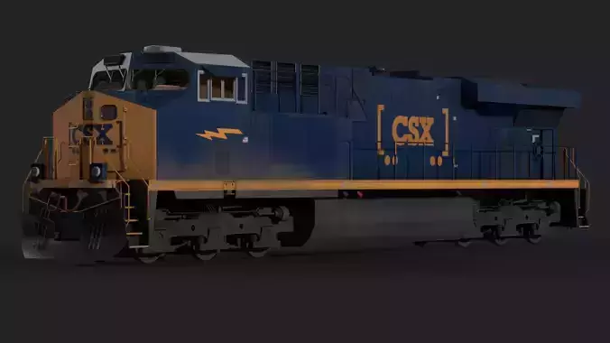 ES44AC Free low-poly 3D model