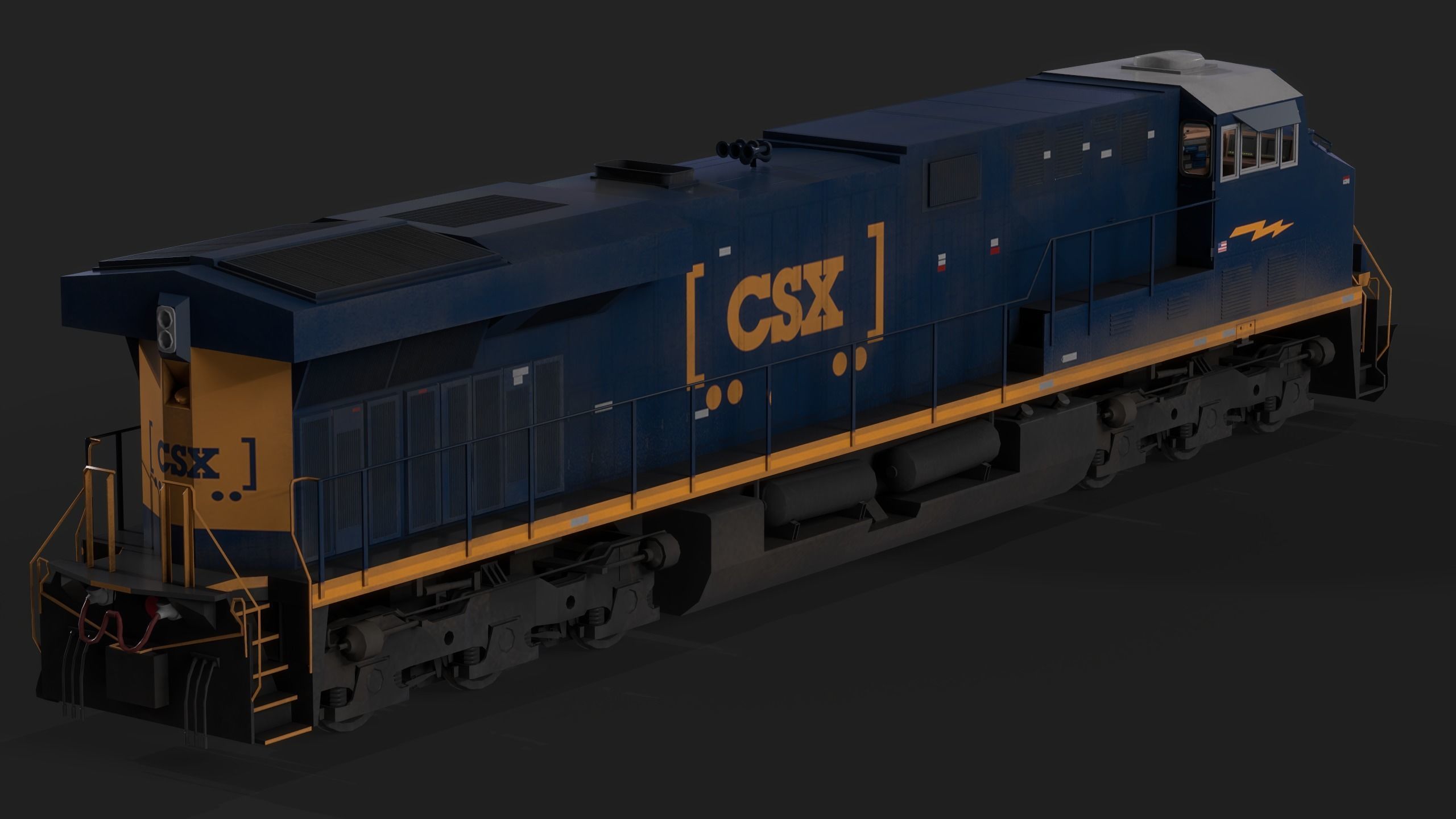 ES44AC Free low-poly 3D model_1