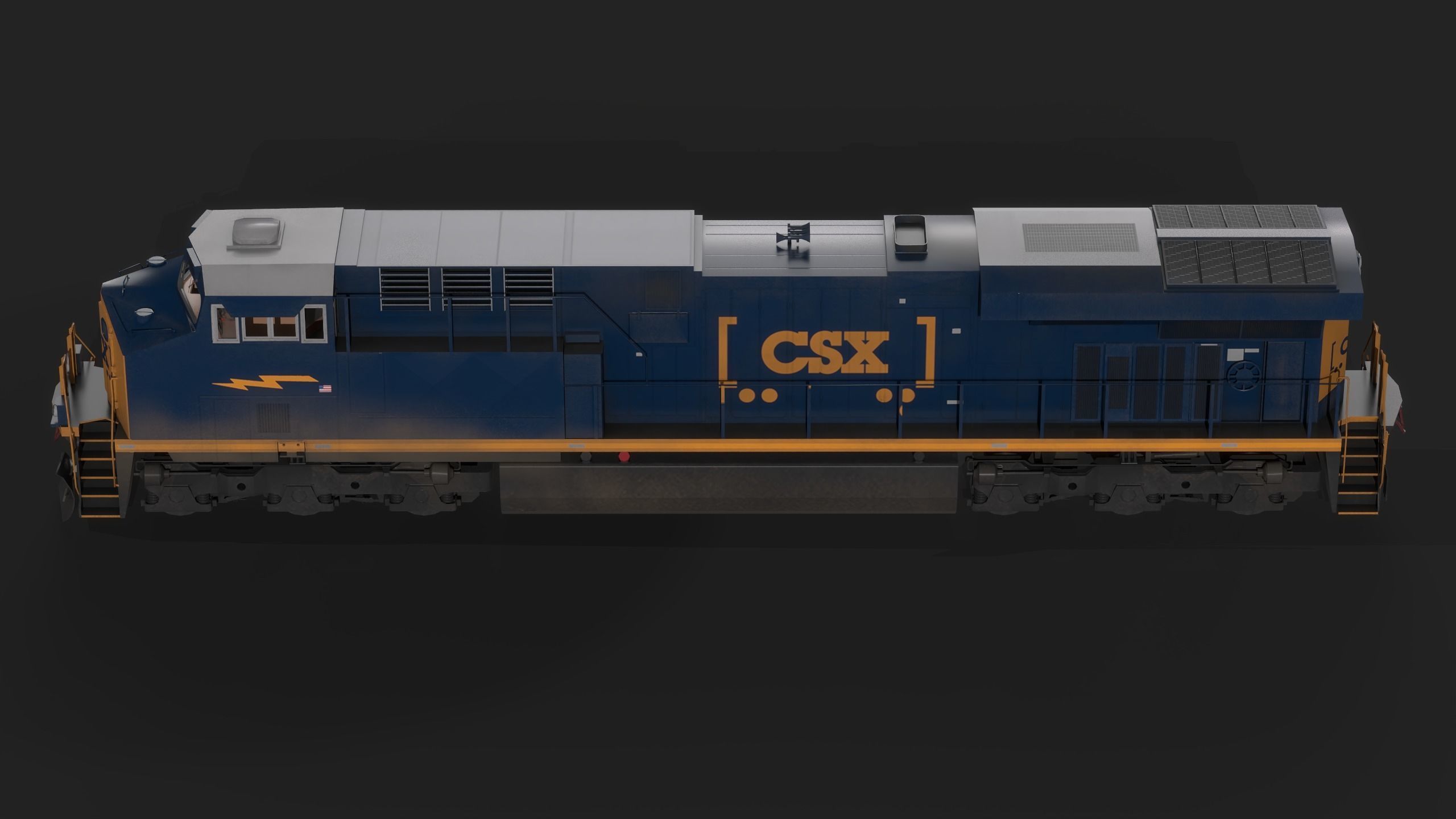 ES44AC Free low-poly 3D model_2