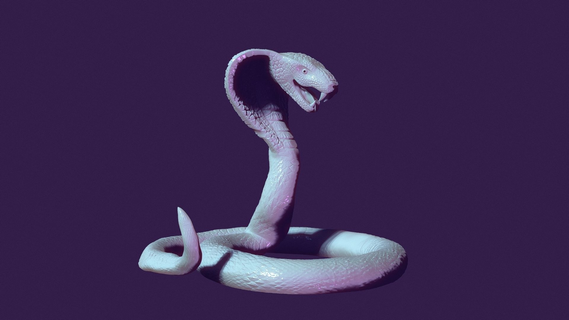cobra - cane handle 3D print model_1