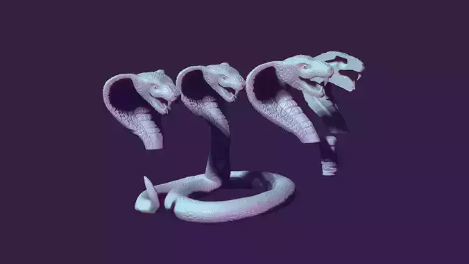cobra - cane handle 3D print model