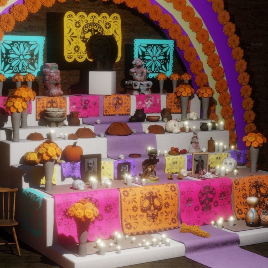 Altar dia de muertos collection  _11