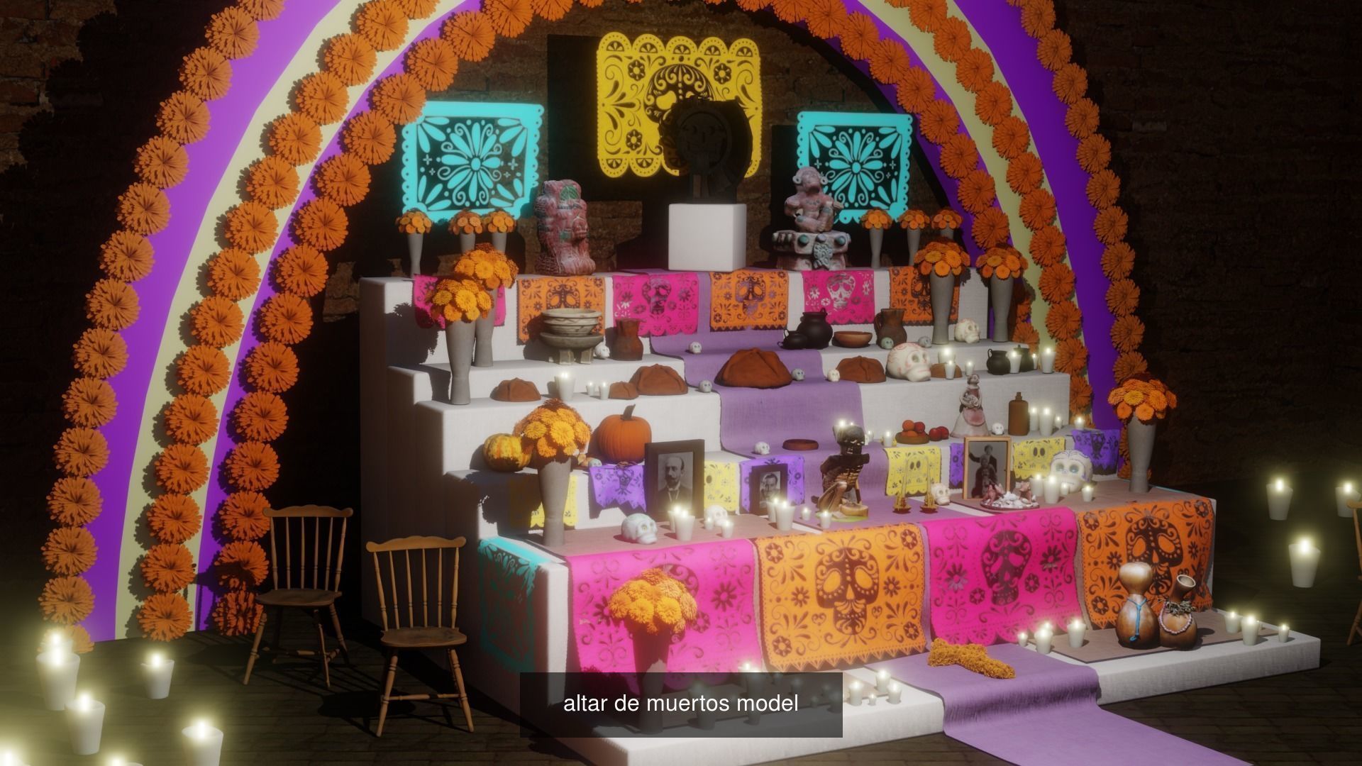 Altar dia de muertos collection  _2