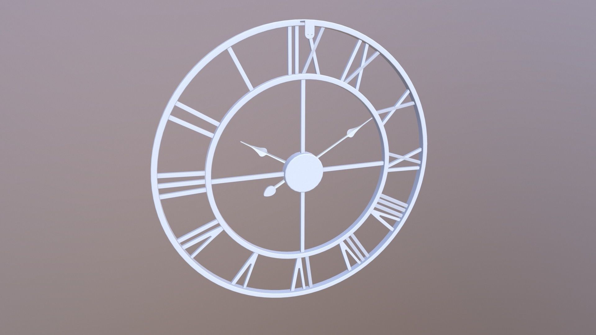 Wall Decor Clock 3D model_6