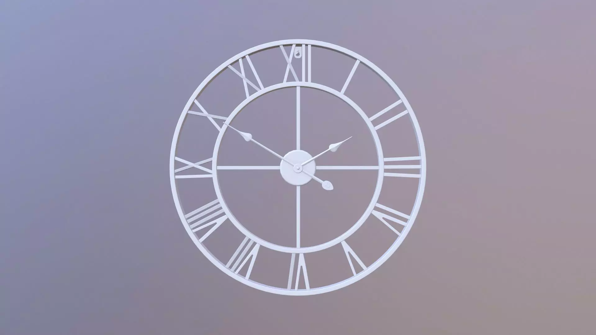 Wall Decor Clock 3D model_0