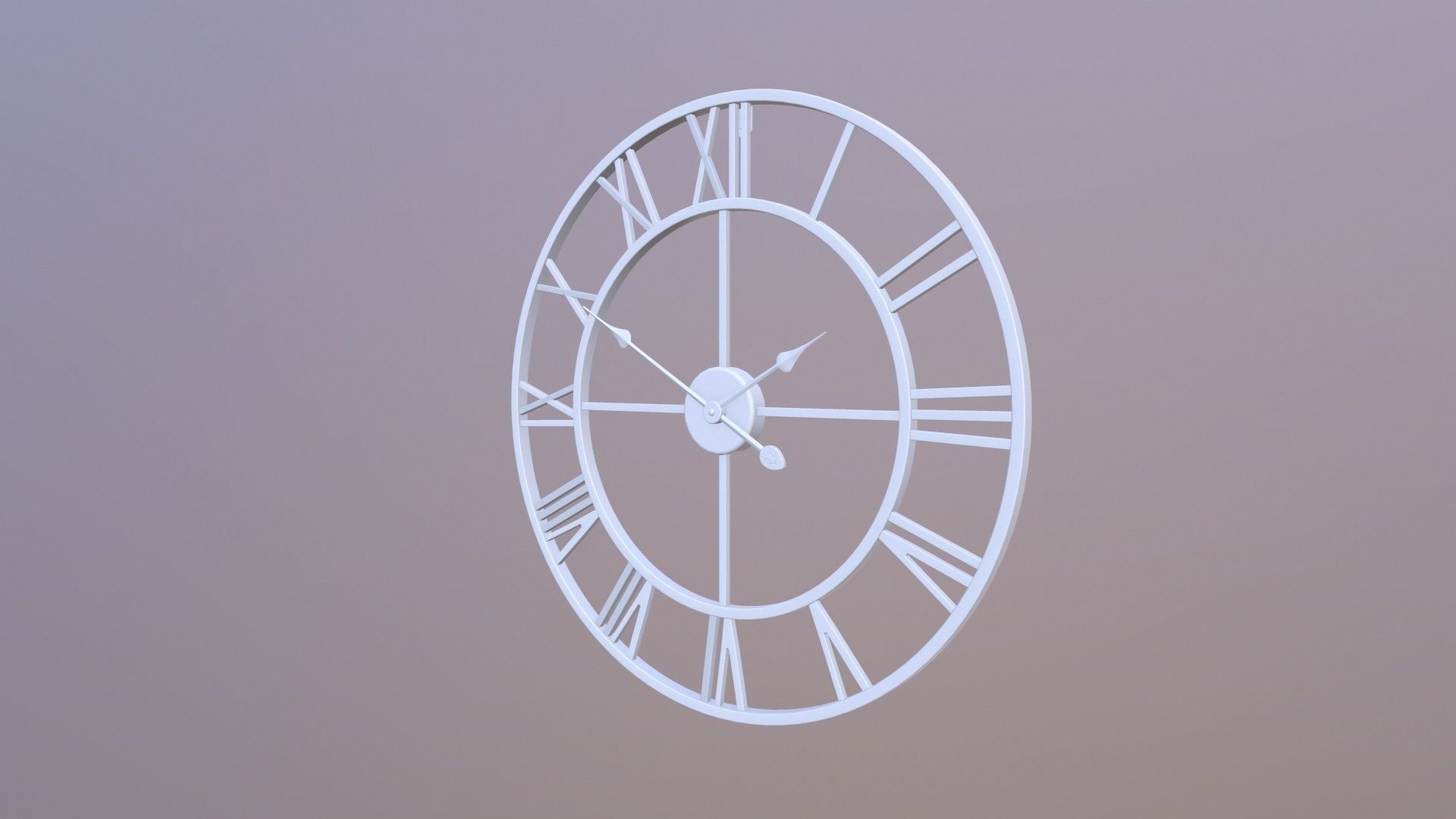 Wall Decor Clock 3D model_2