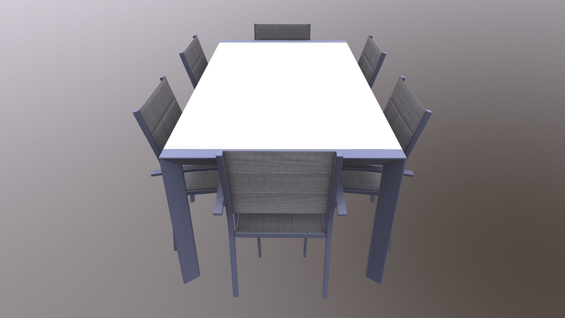 Dining Set 3D model_8
