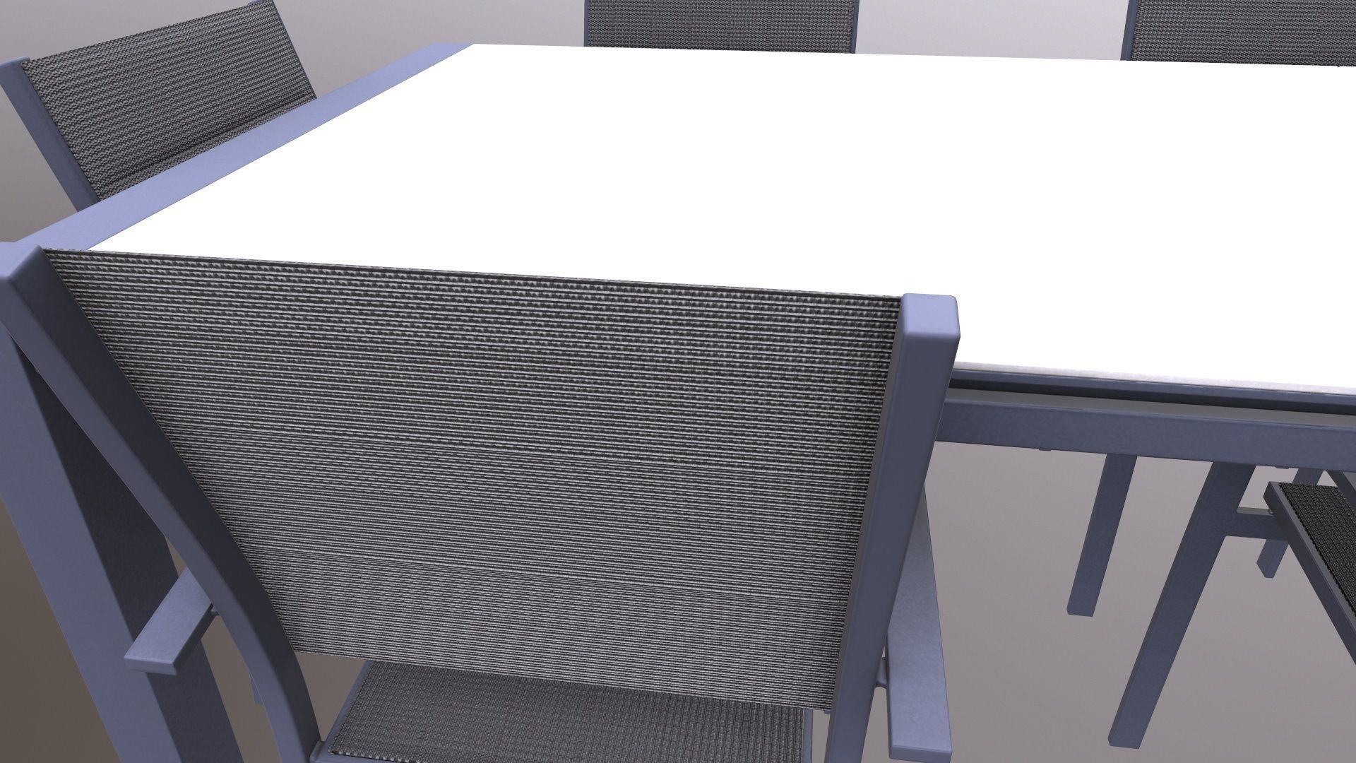 Dining Set 3D model_6