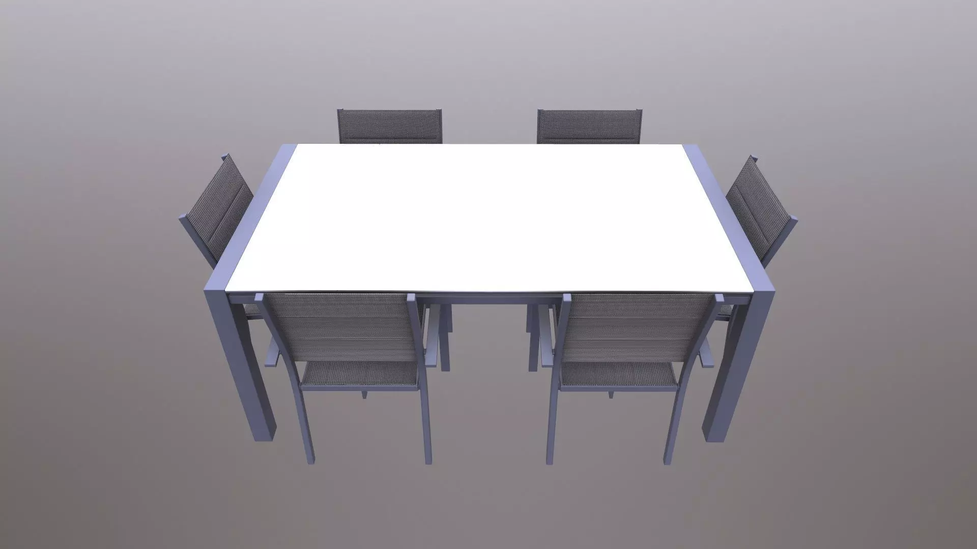 Dining Set 3D model_0