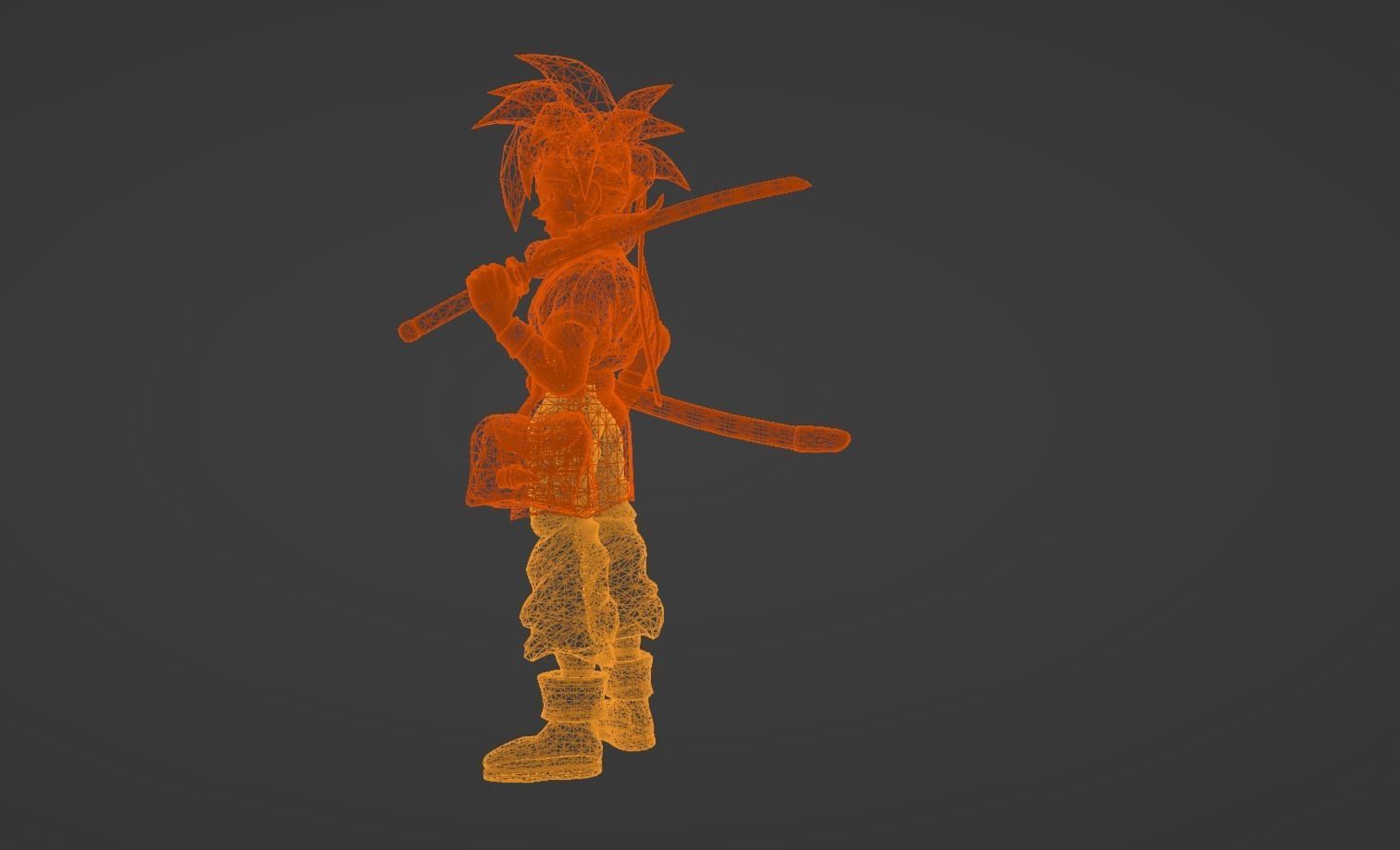 Anime Character - Crono 3D model_15