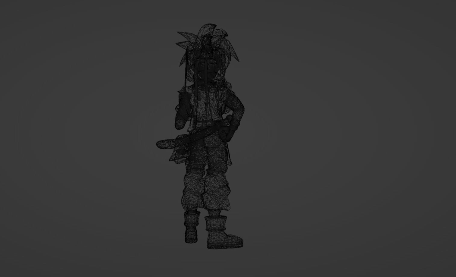 Anime Character - Crono 3D model_17