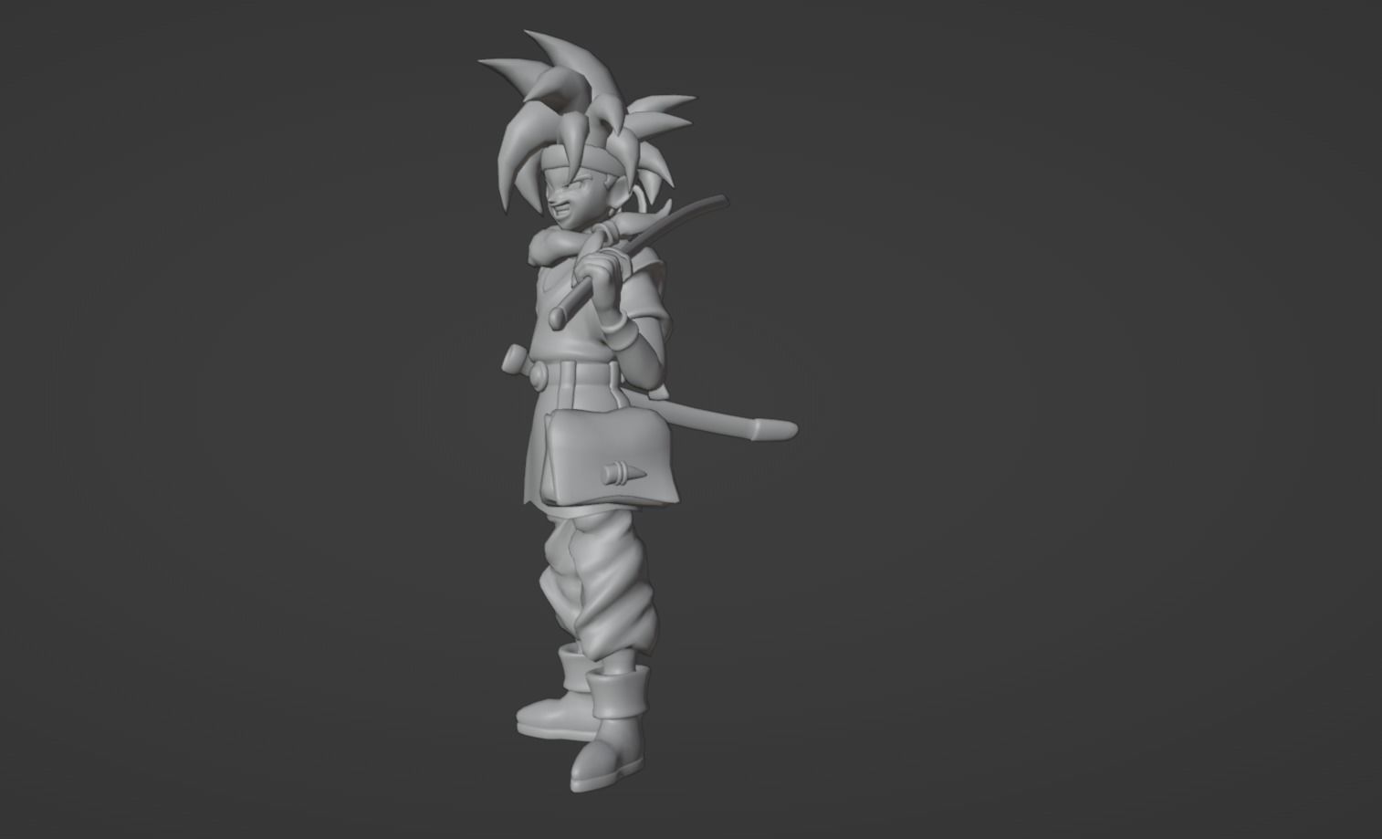 Anime Character - Crono 3D model_10