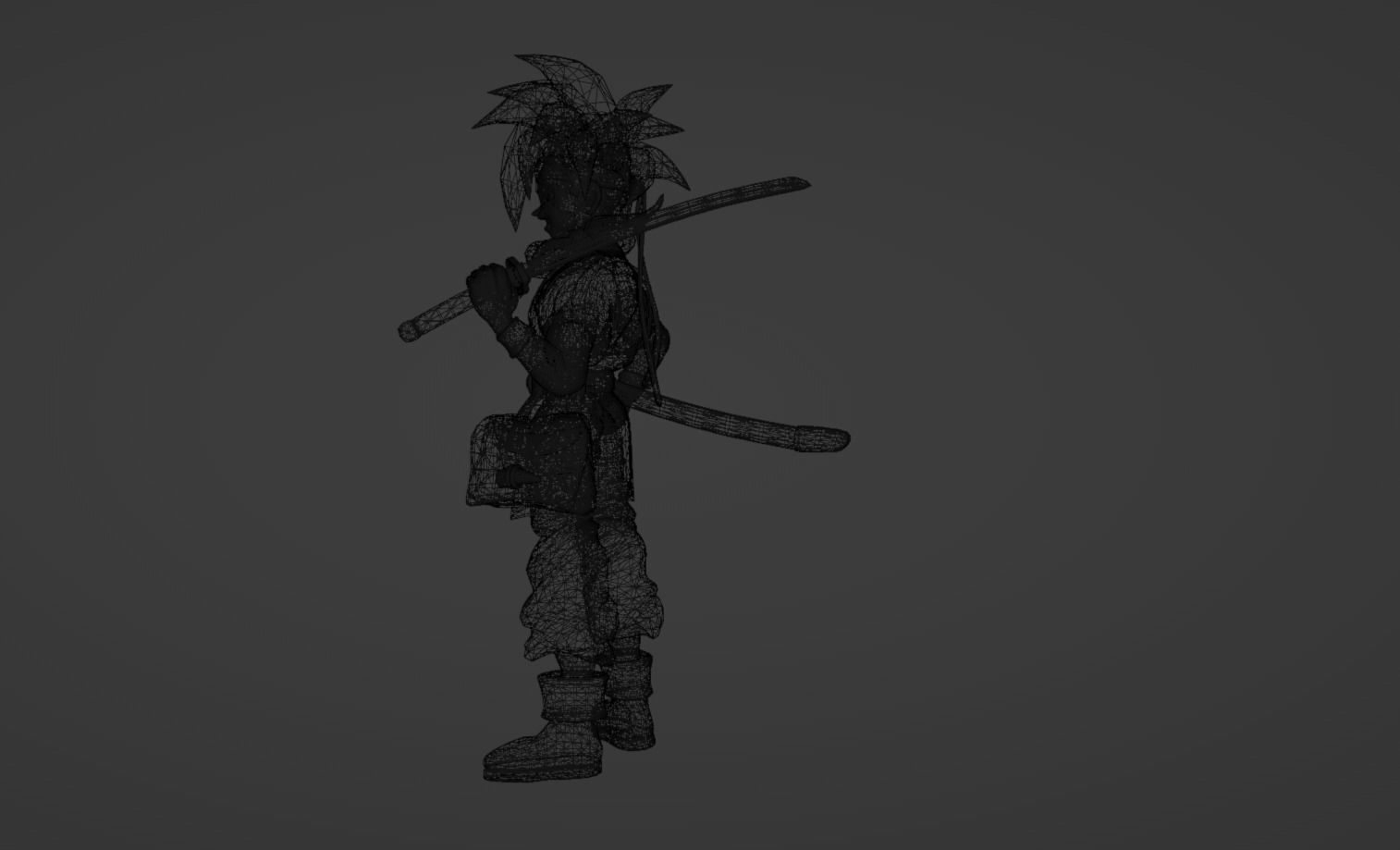 Anime Character - Crono 3D model_16