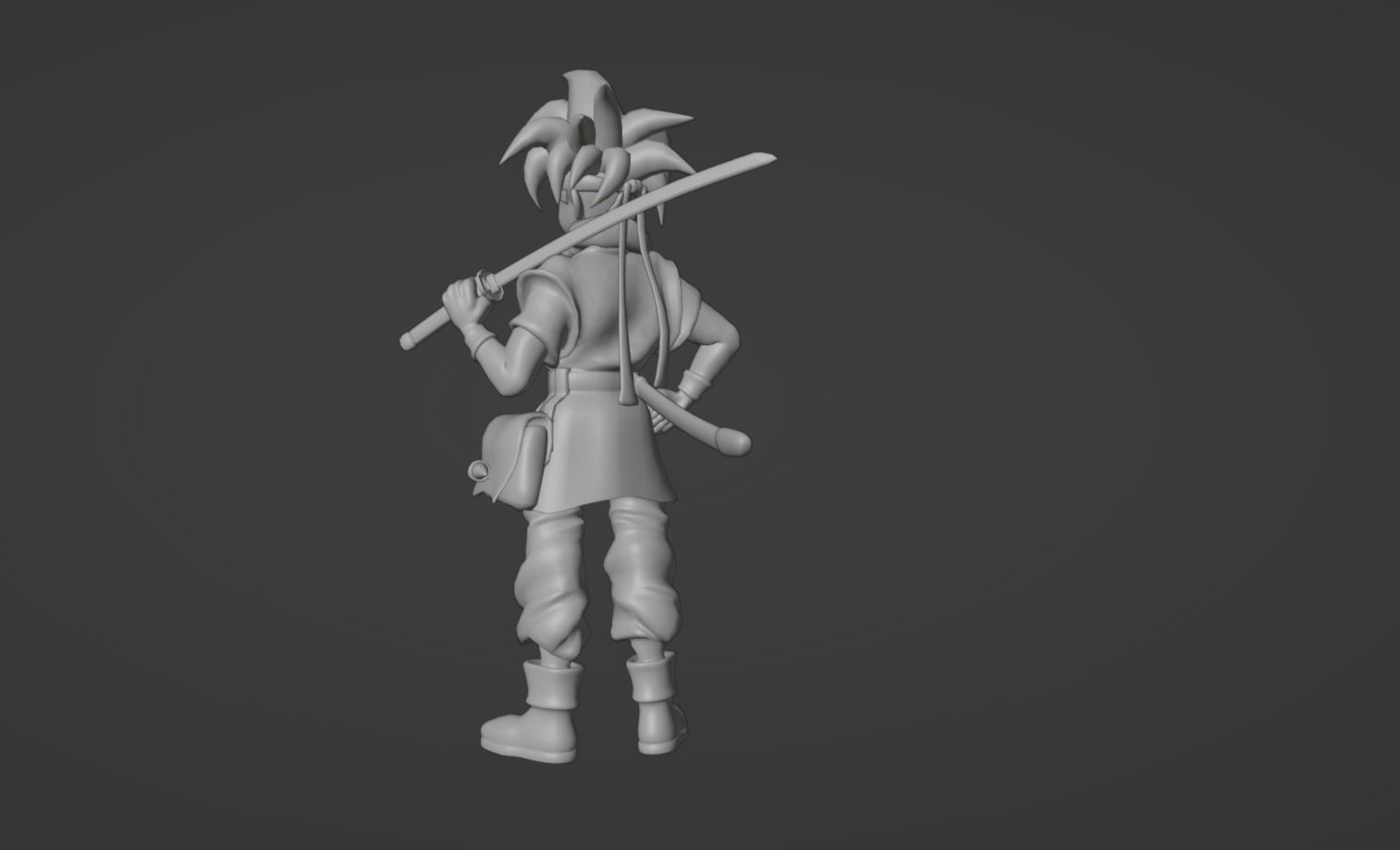Anime Character - Crono 3D model_11