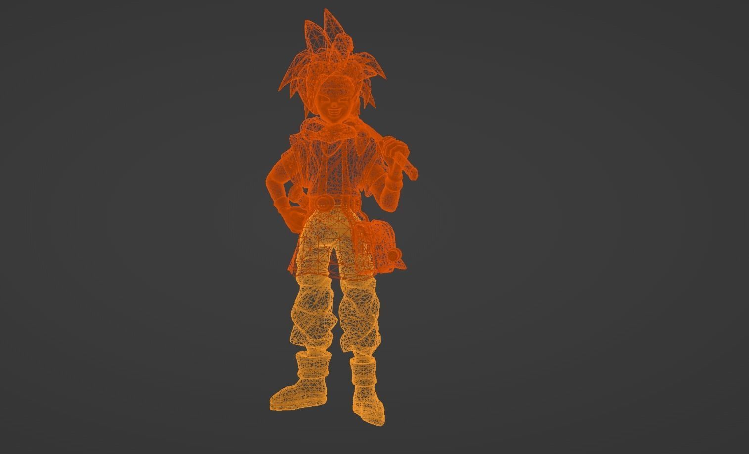 Anime Character - Crono 3D model_14