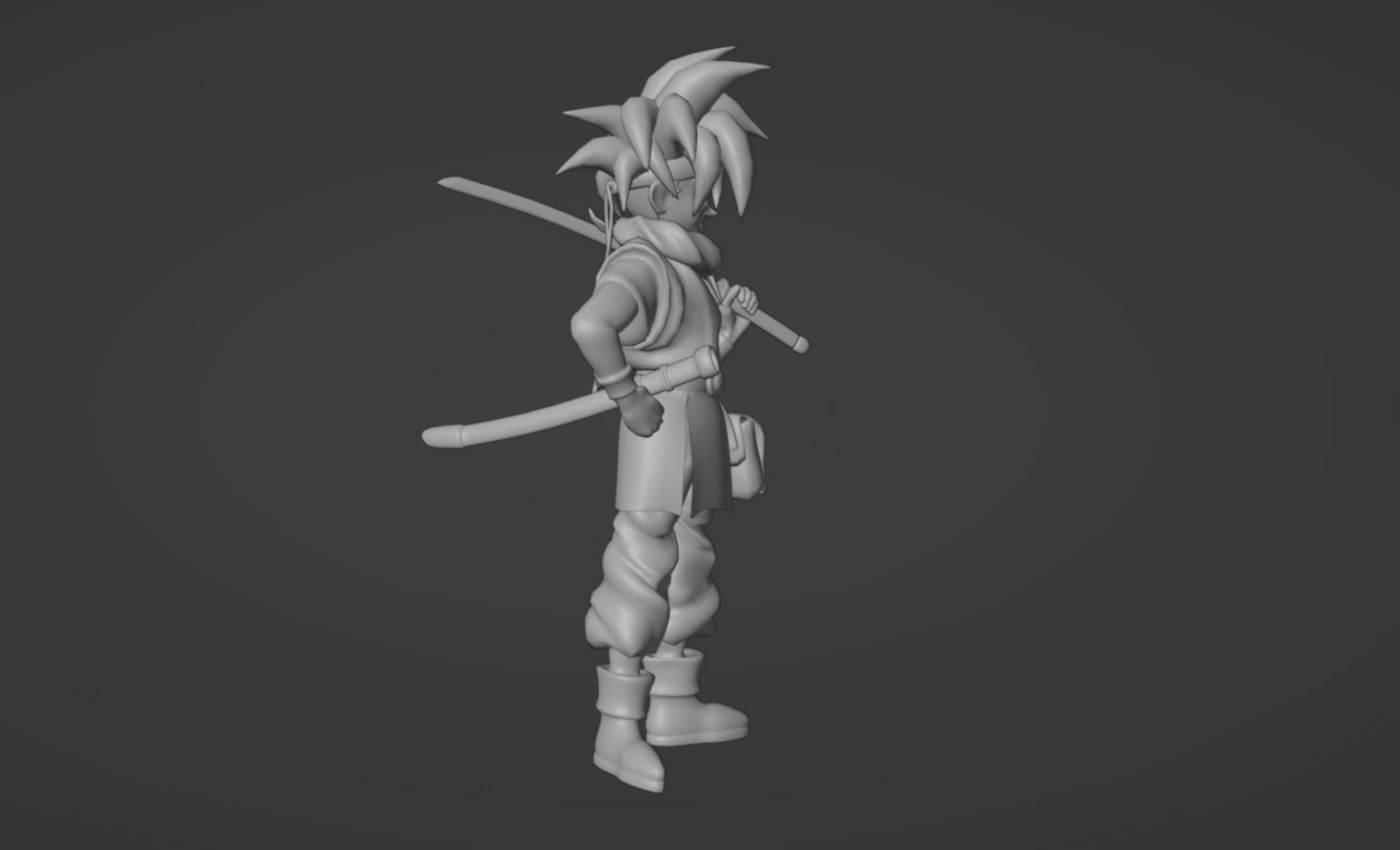 Anime Character - Crono 3D model_12
