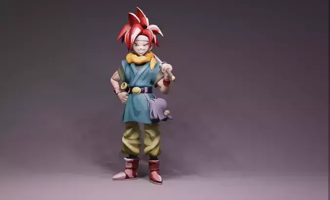 Anime Character - Crono 3D model