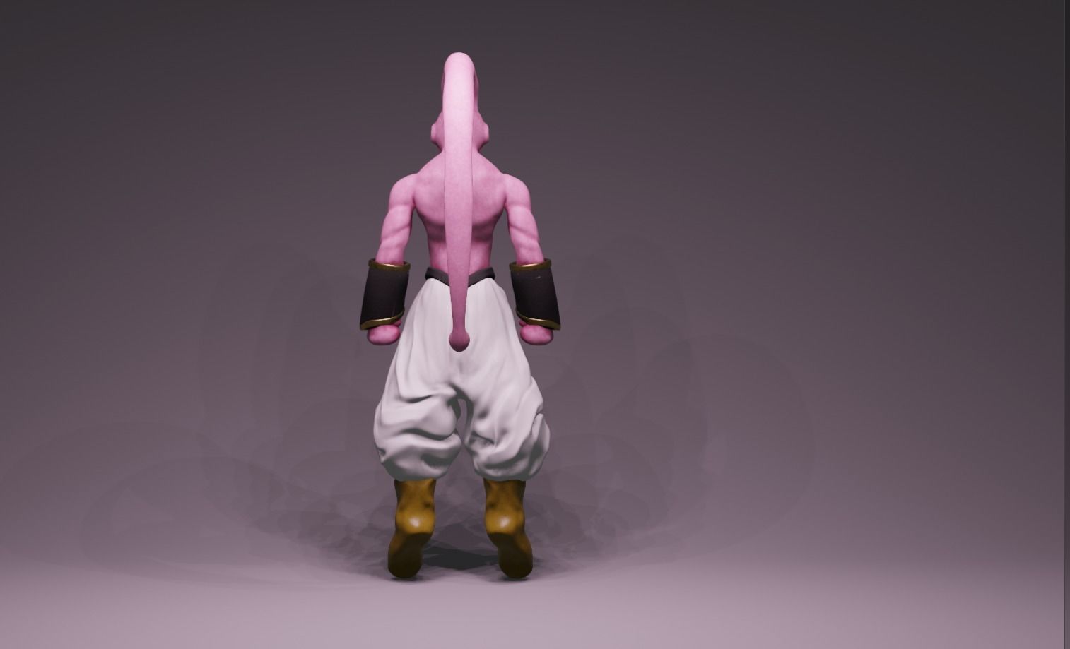Anime Character - DBZ Majiin Buu 3D model_4