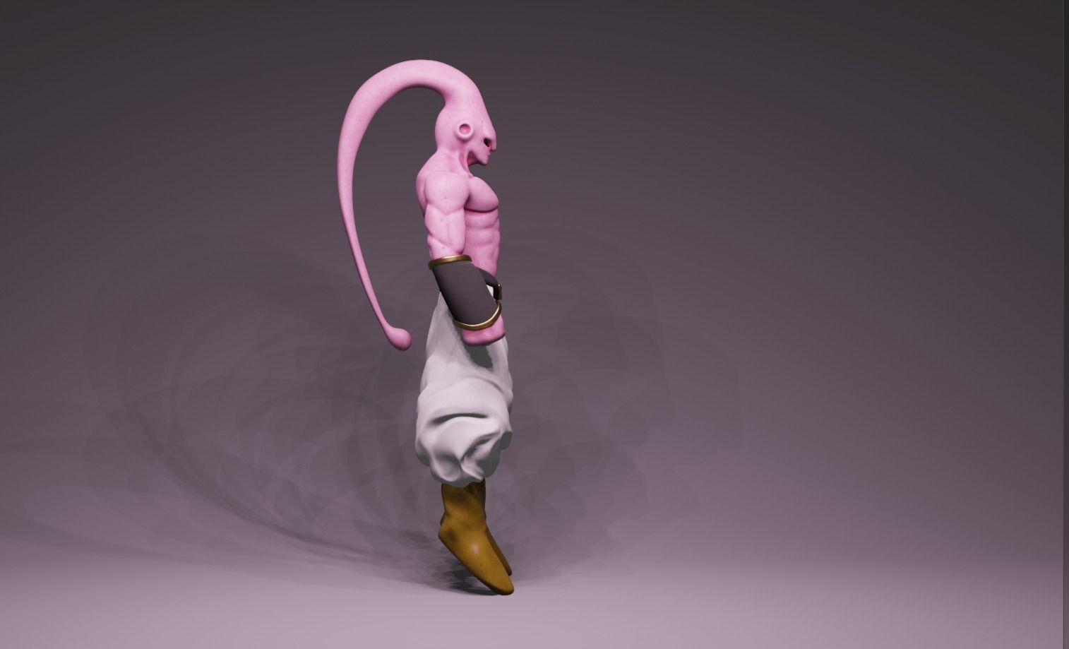 Anime Character - DBZ Majiin Buu 3D model_2