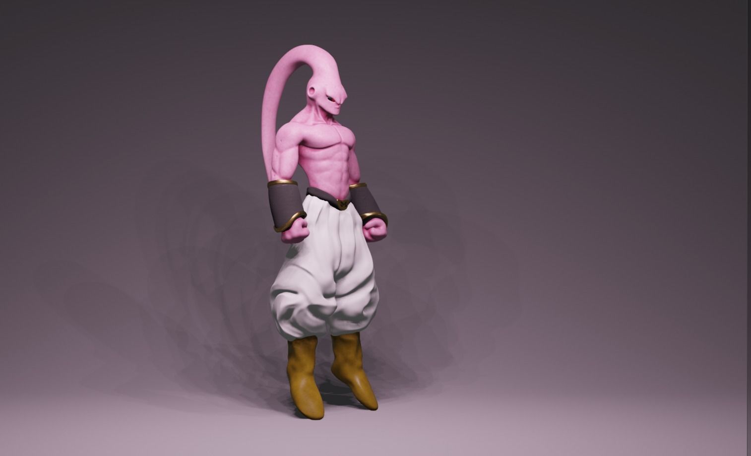 Anime Character - DBZ Majiin Buu 3D model_1