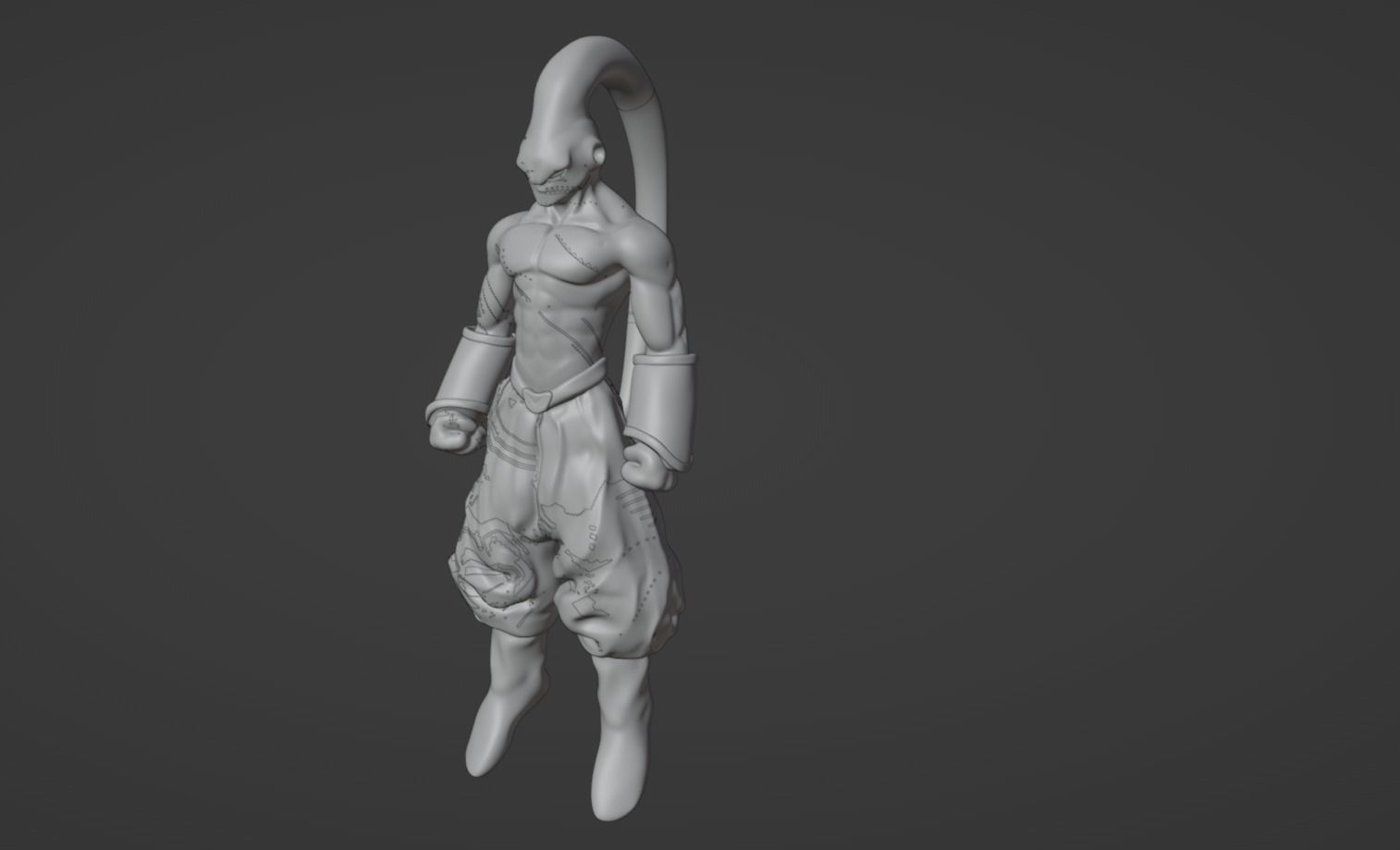 Anime Character - DBZ Majiin Buu 3D model_10