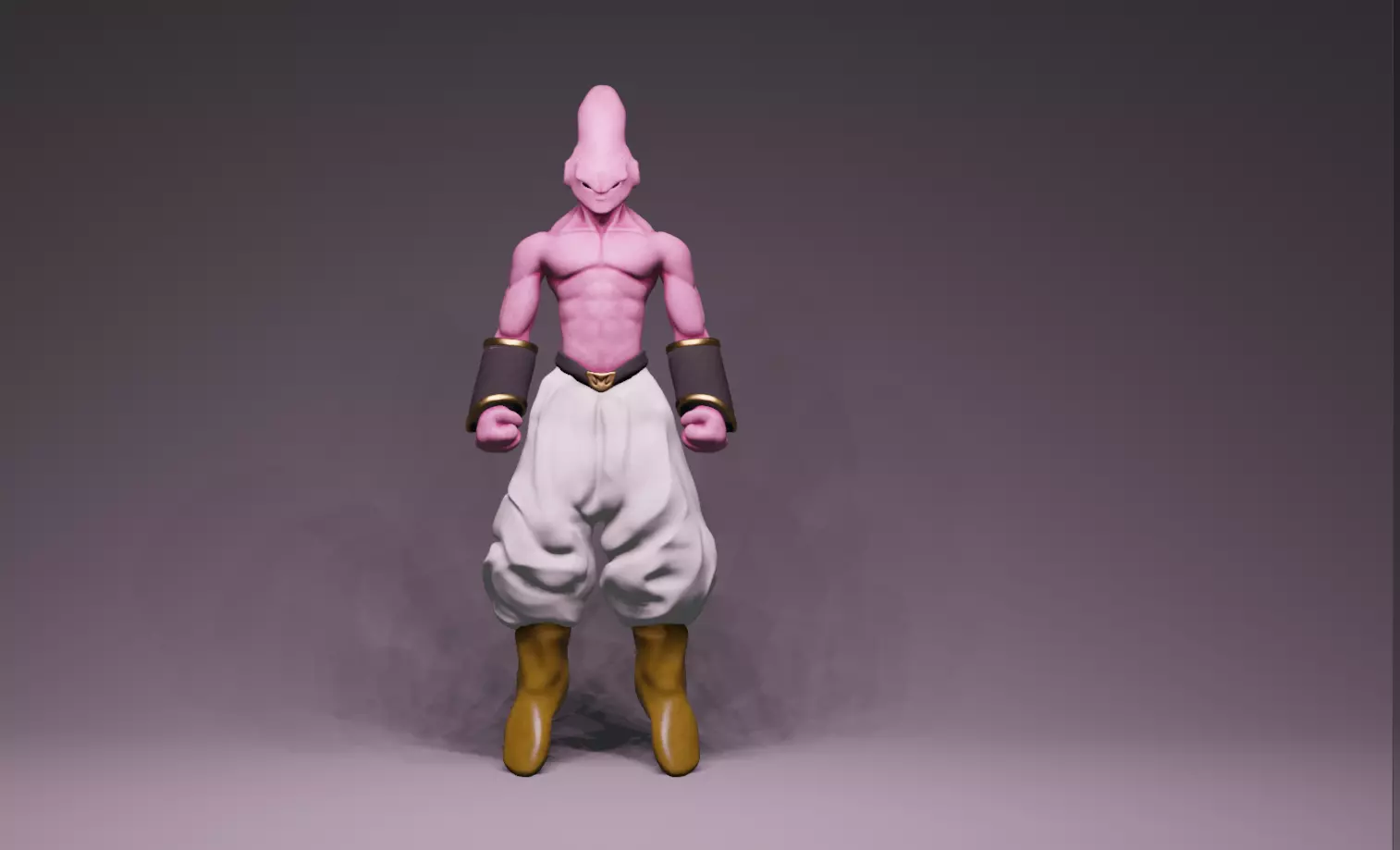 Anime Character - DBZ Majiin Buu 3D model_0