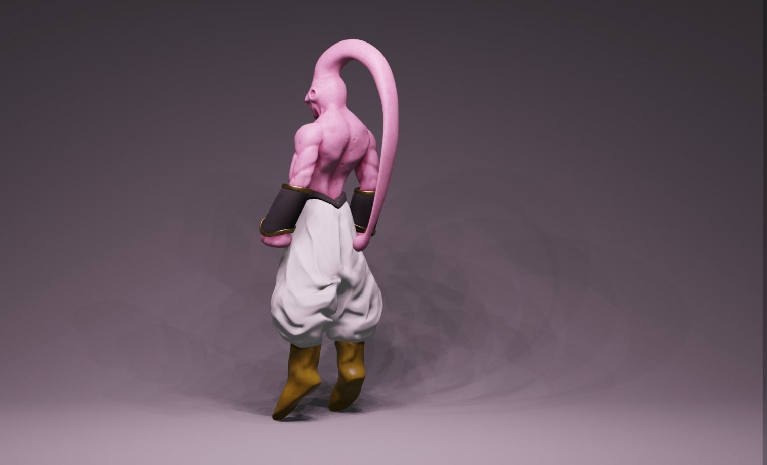 Anime Character - DBZ Majiin Buu 3D model_5