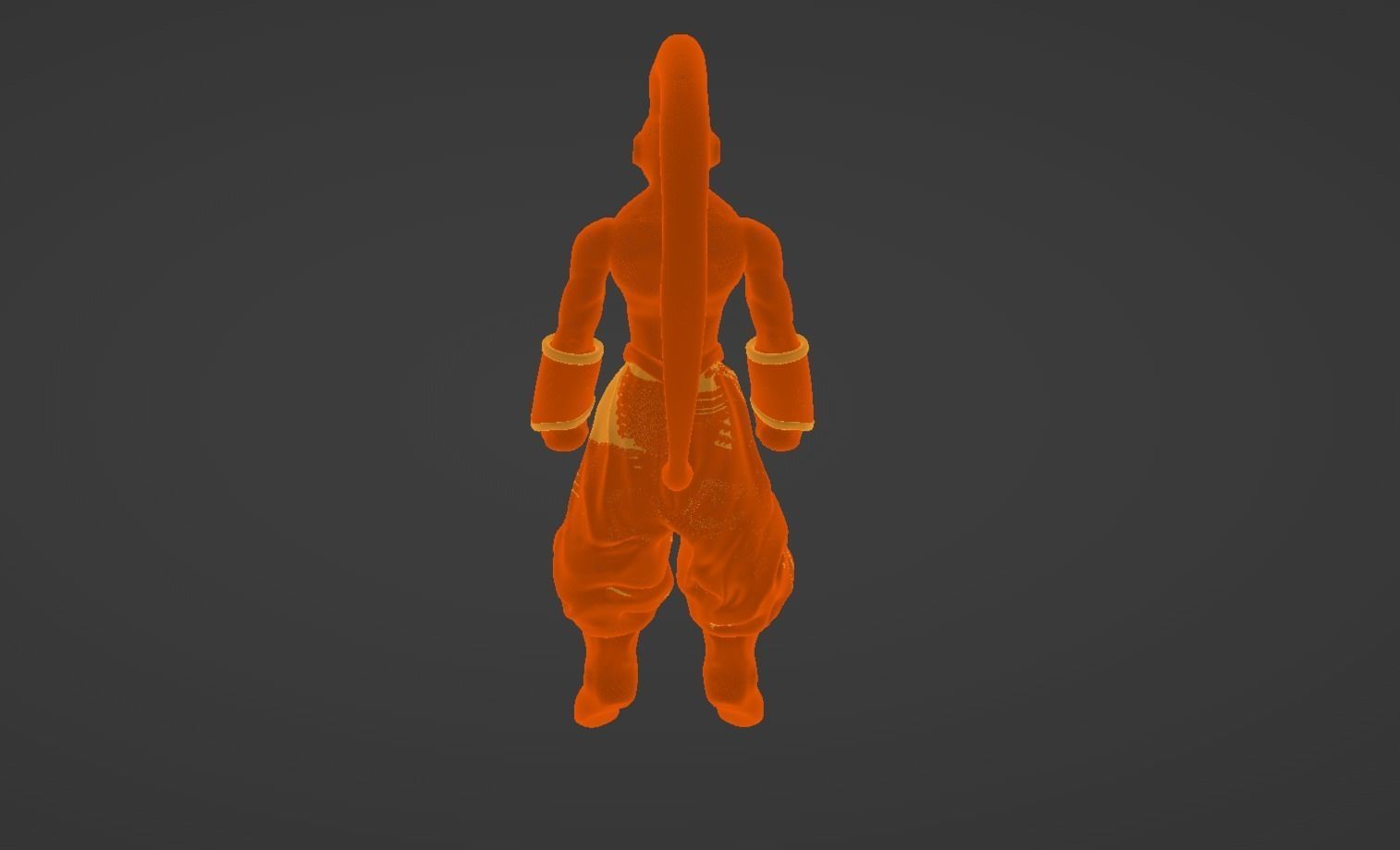 Anime Character - DBZ Majiin Buu 3D model_13