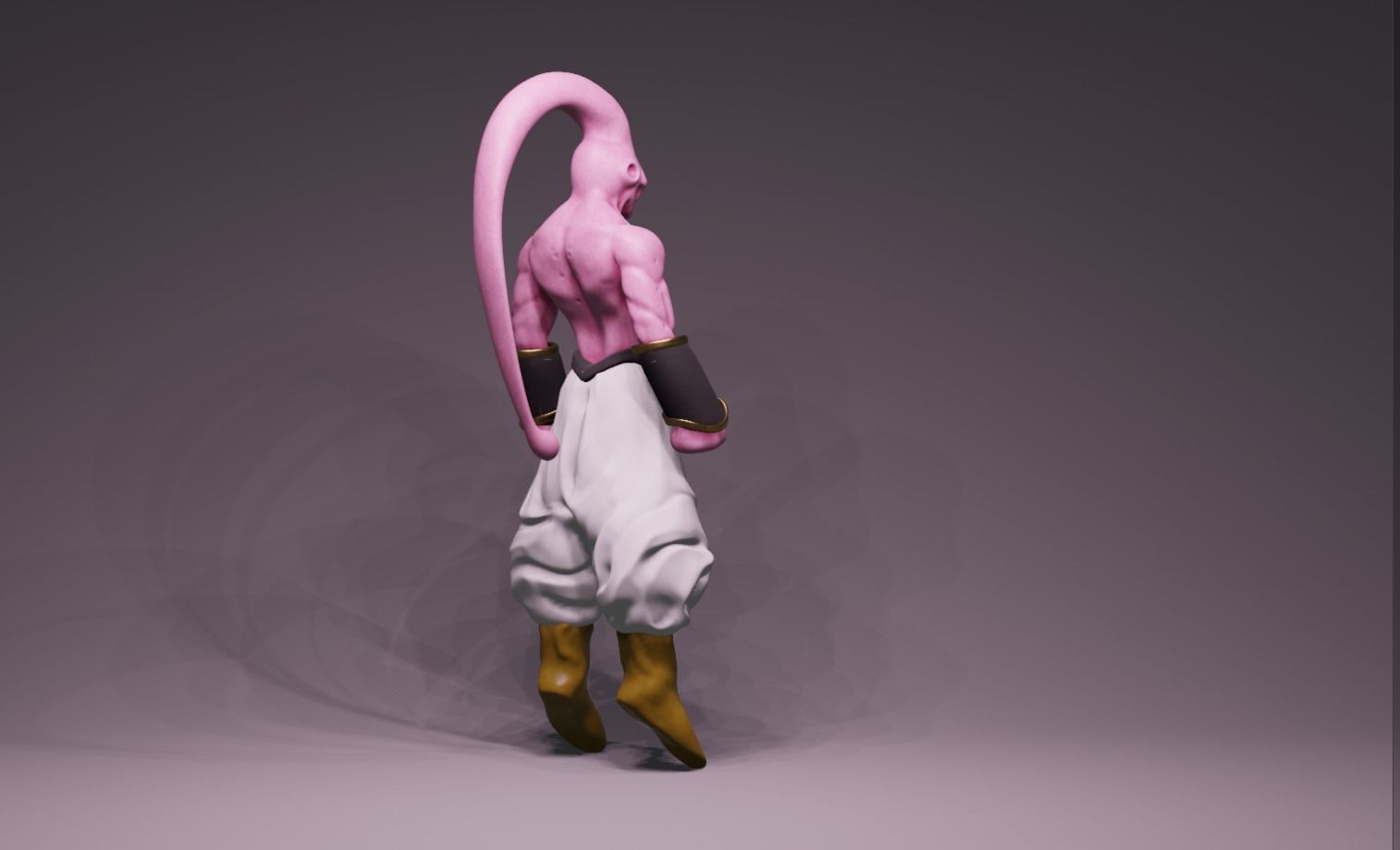 Anime Character - DBZ Majiin Buu 3D model_3