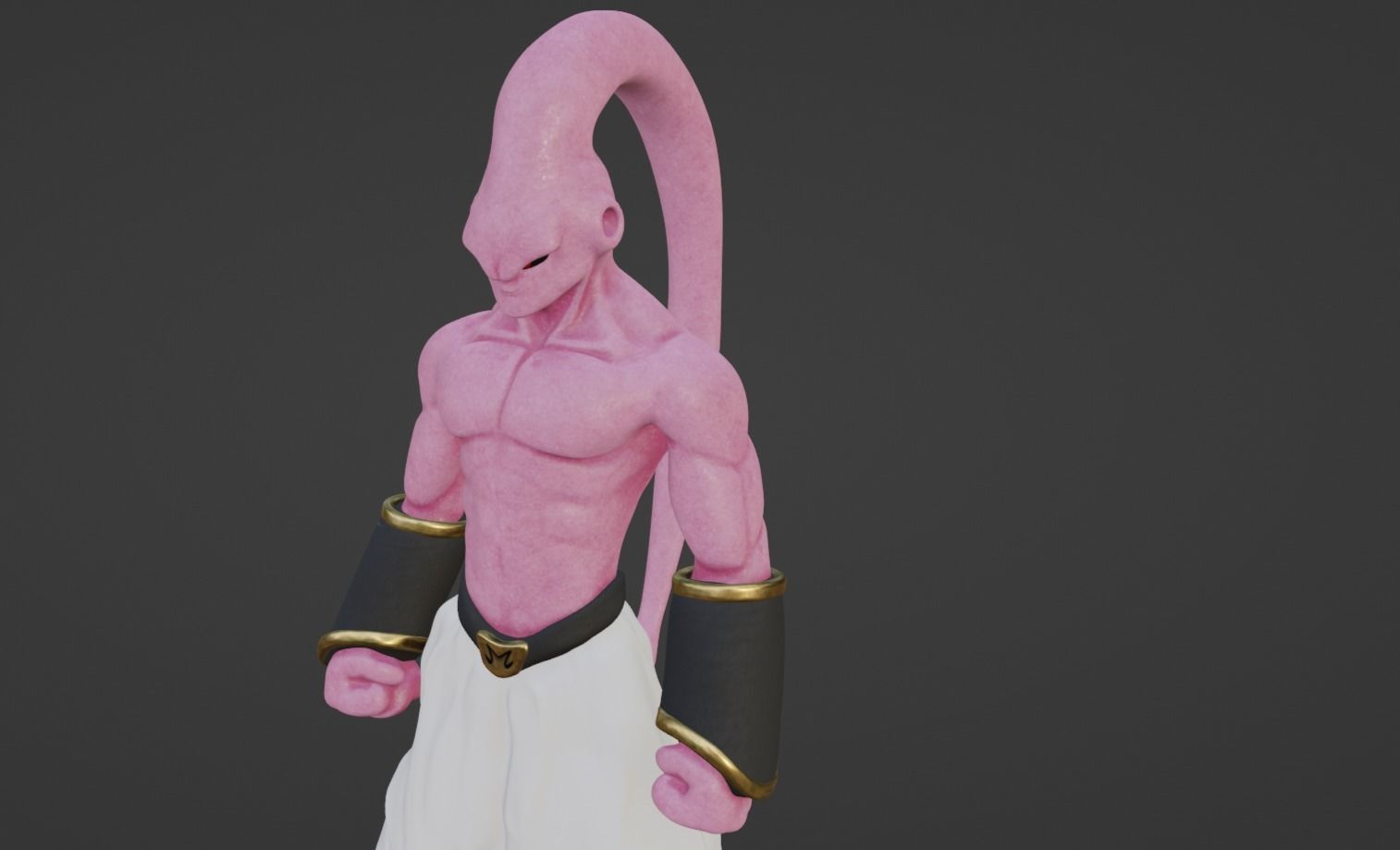 Anime Character - DBZ Majiin Buu 3D model_9