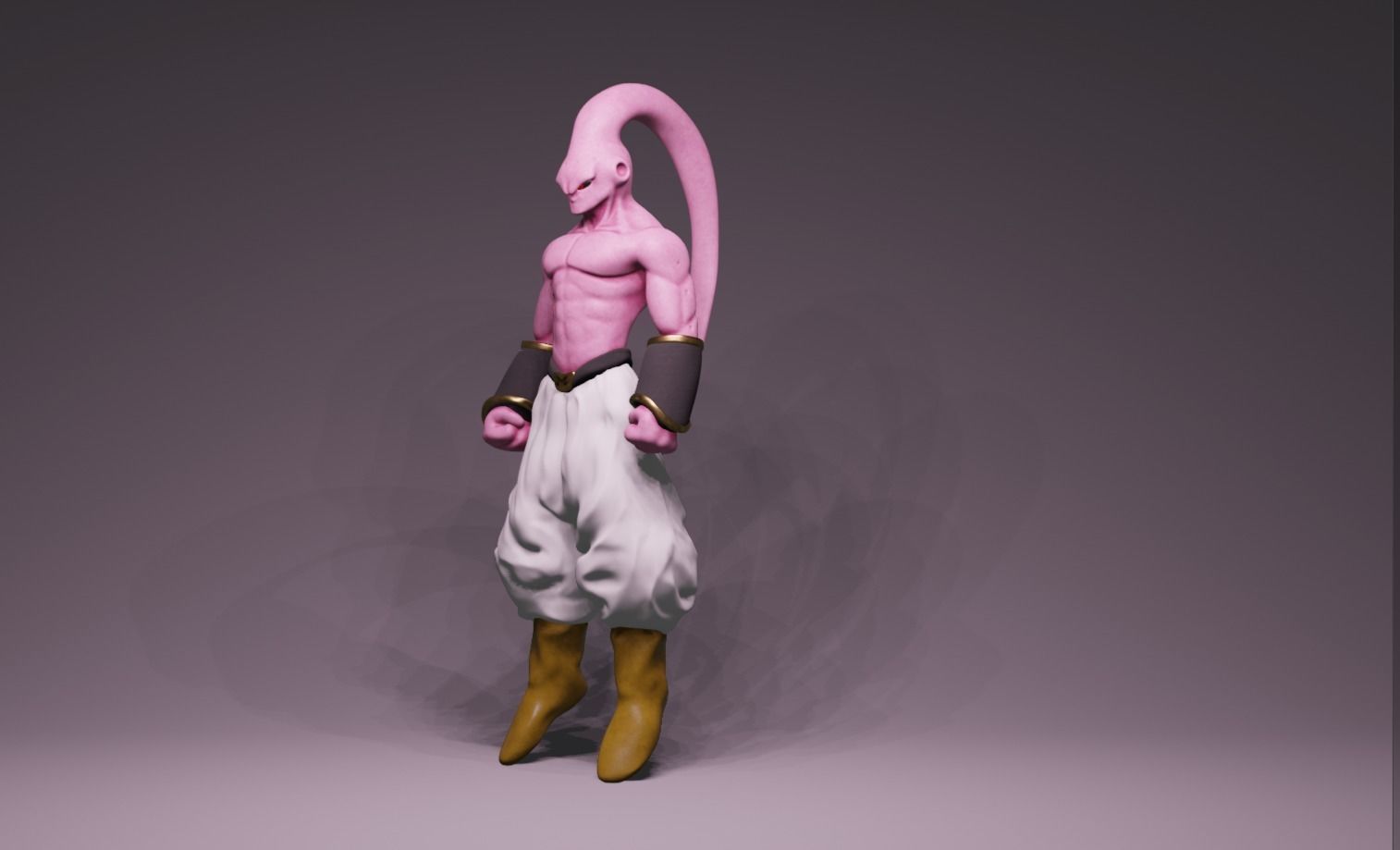 Anime Character - DBZ Majiin Buu 3D model_7