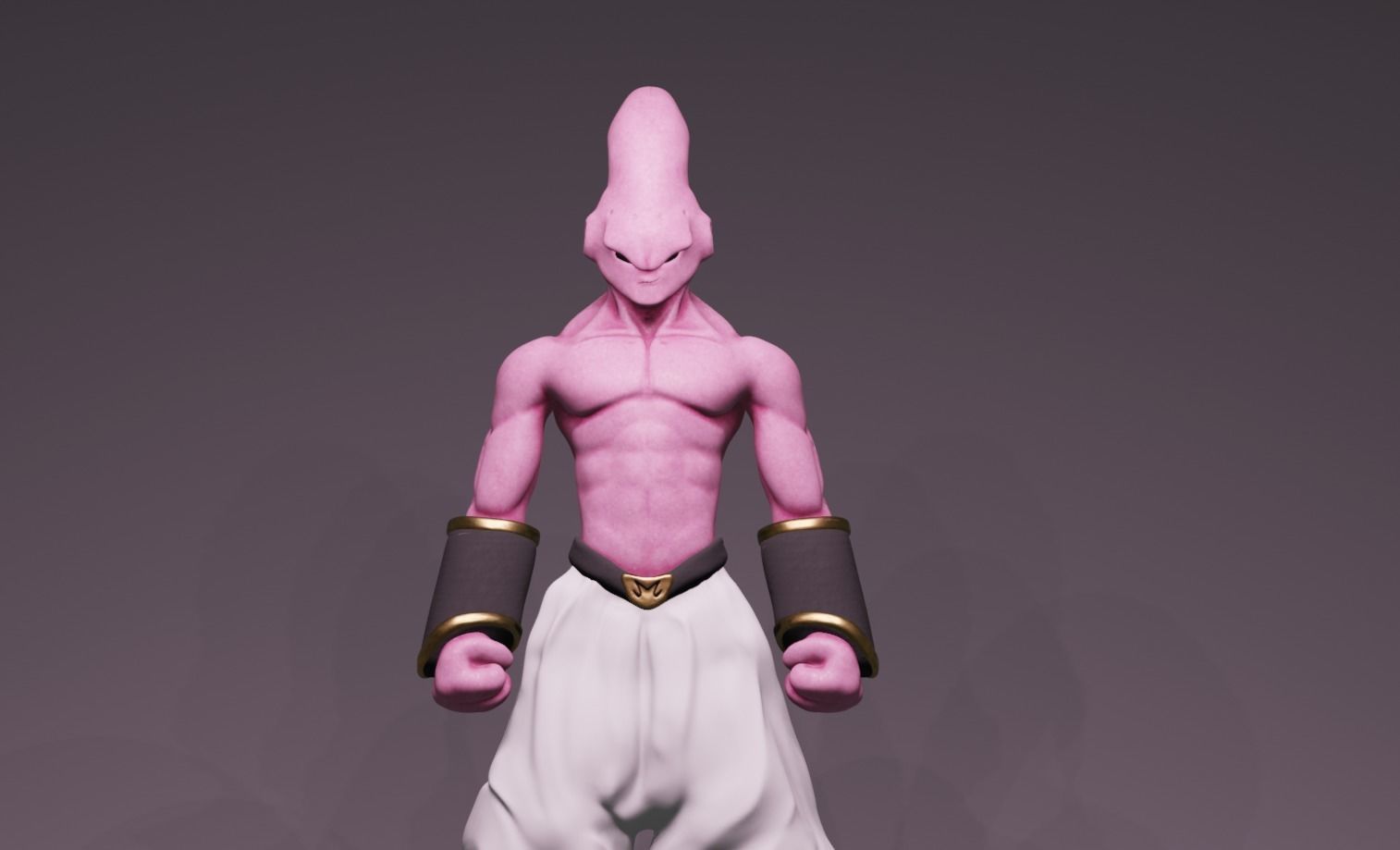 Anime Character - DBZ Majiin Buu 3D model_8