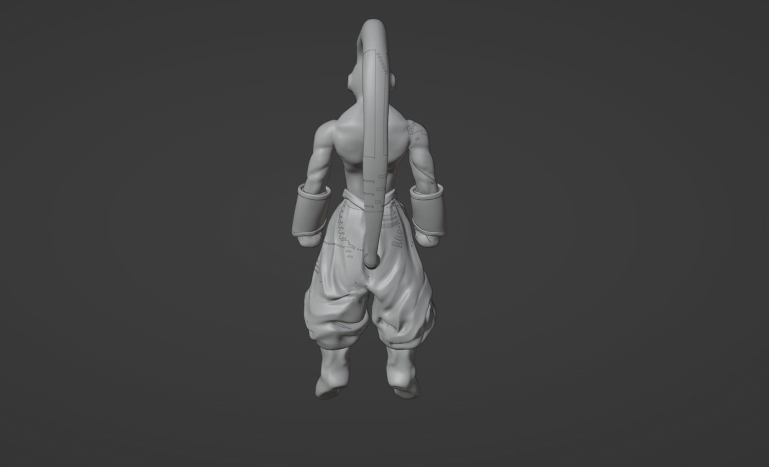 Anime Character - DBZ Majiin Buu 3D model_12