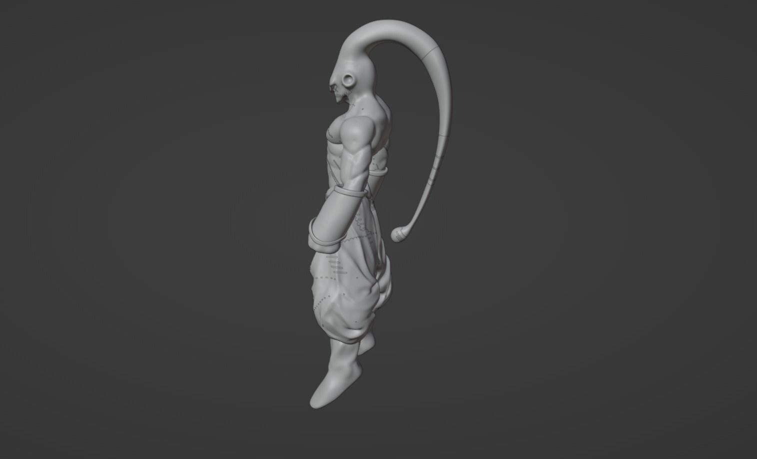 Anime Character - DBZ Majiin Buu 3D model_11