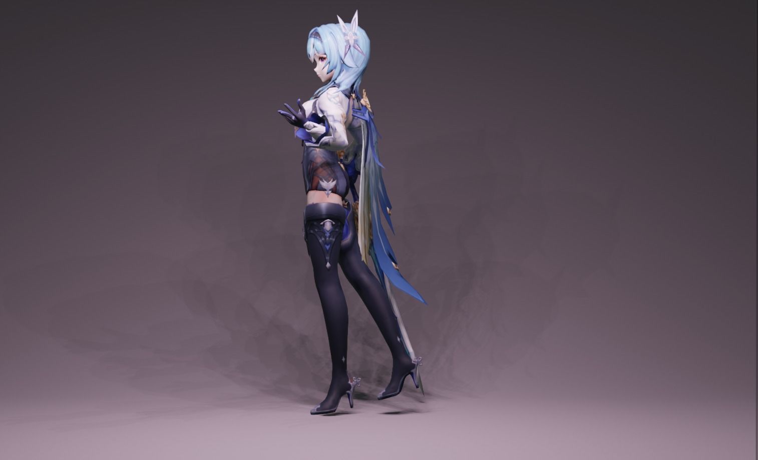 Anime Character - GI Eula 3D model | CGTrader