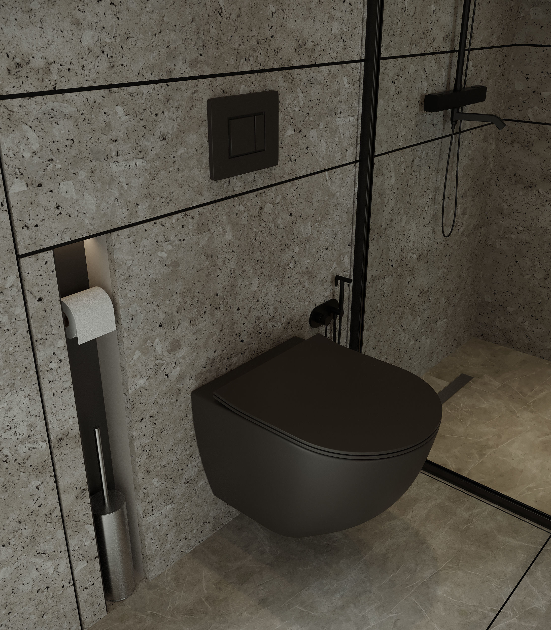 Bathroom001 3D model_2