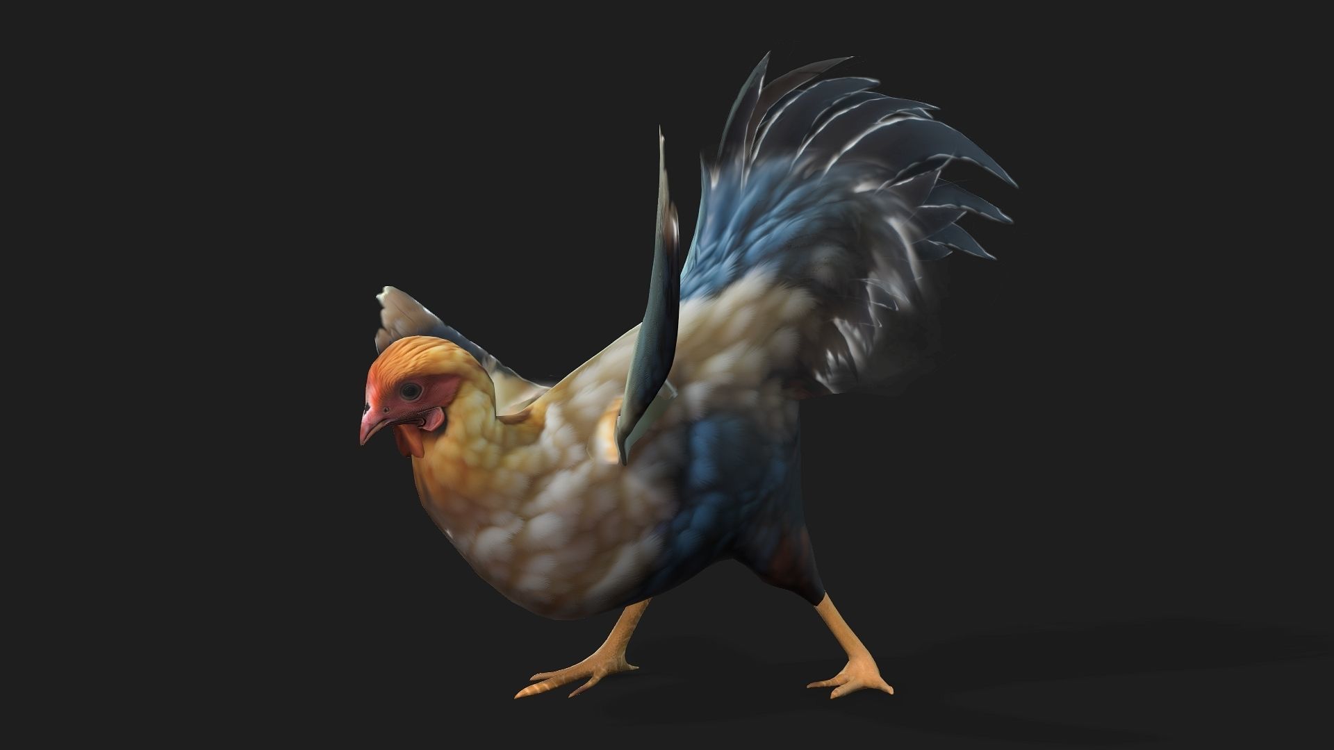Chicken A1 3D model_4