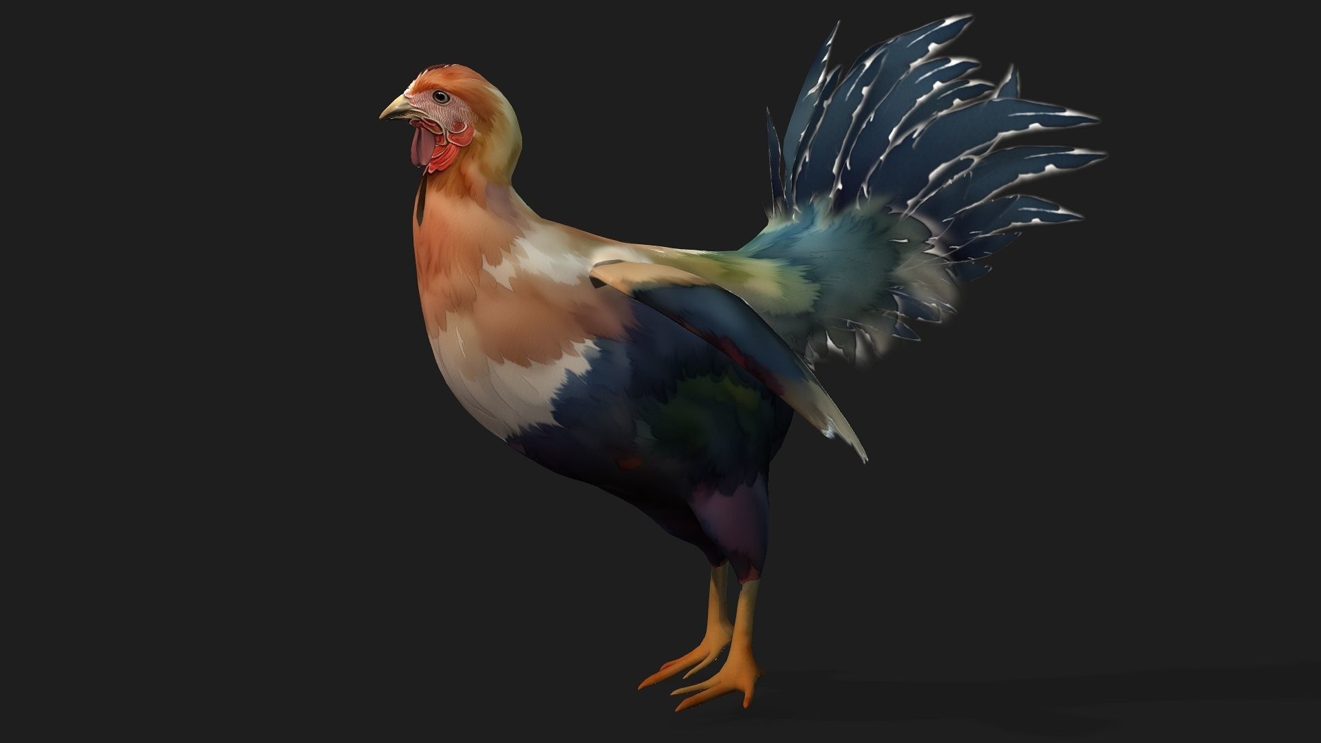 Chicken A3 3D model_3